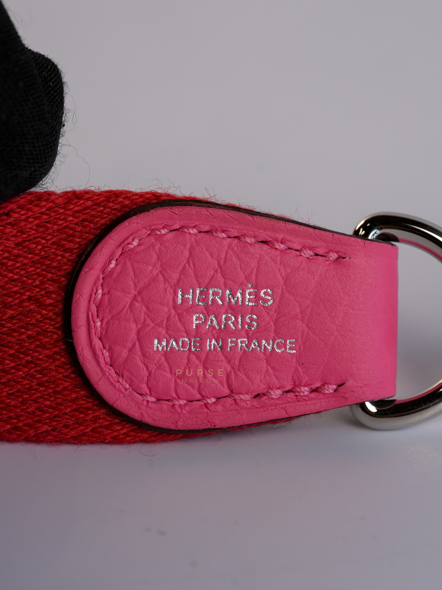 Evelyne TPM Rose Azalee Taurillon Clemence Leather and Palladium Hardware Stamp W (2024) | Purse Maison Luxury Bags Shop