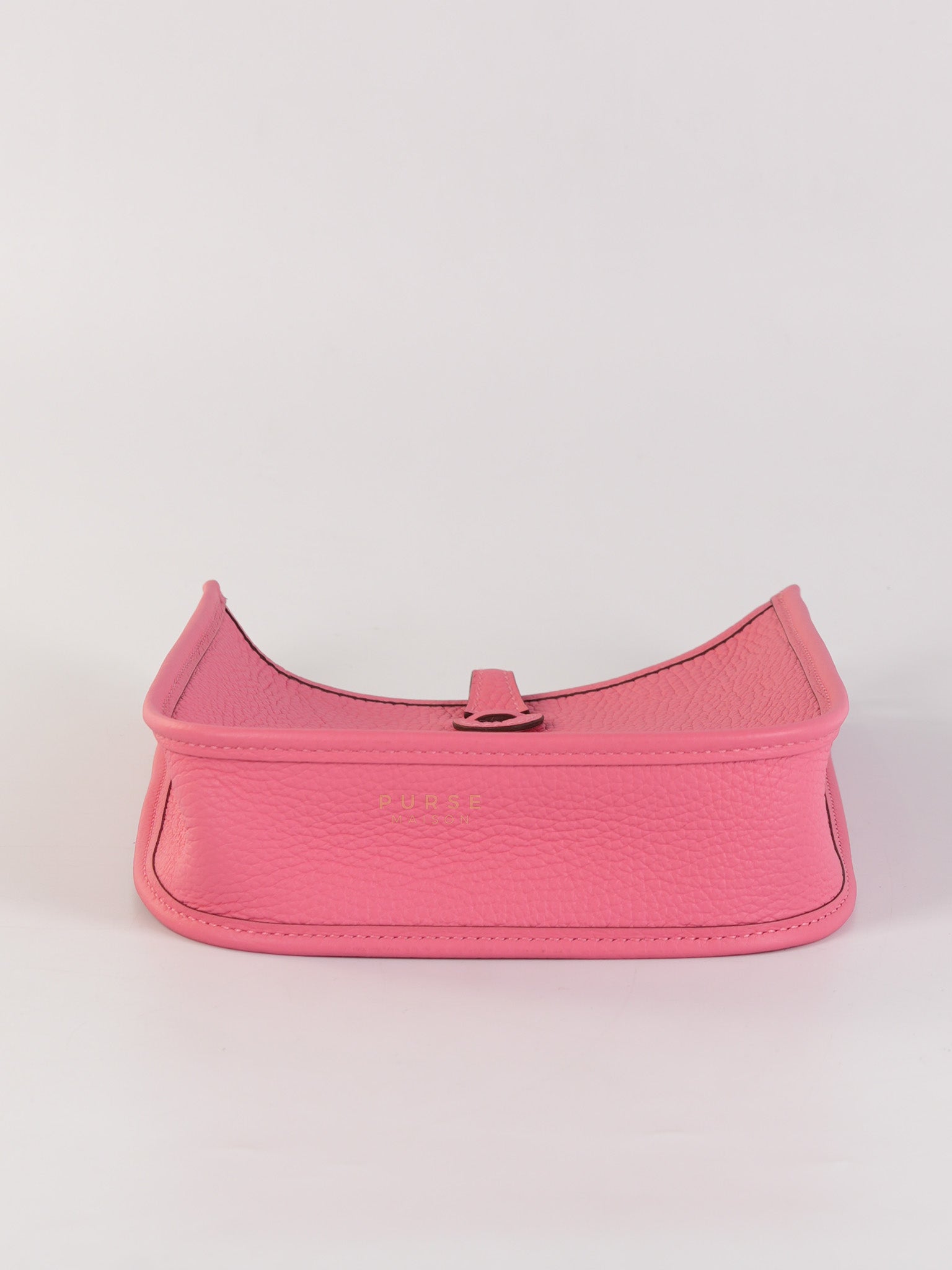 Evelyne TPM Rose Azalee Taurillon Clemence Leather and Palladium Hardware Stamp W (2024) | Purse Maison Luxury Bags Shop