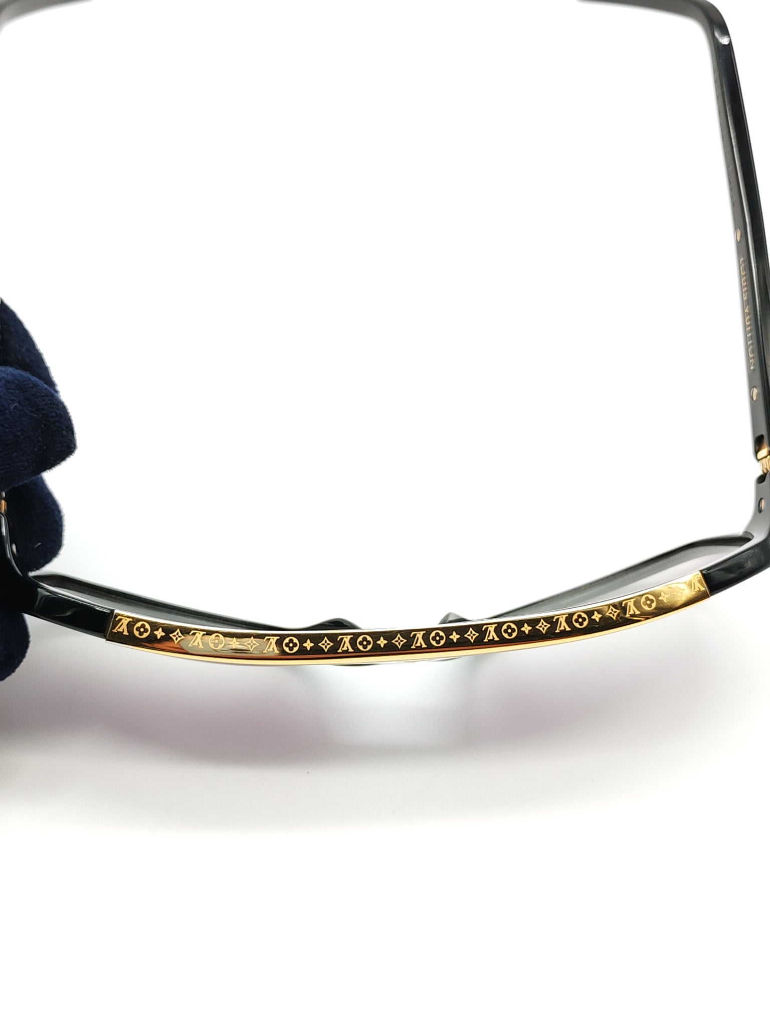Evidence Millionaire Sunglasses in Sleek Black Acetate Frame & Gold Hardware | Purse Maison Luxury Bags Shop