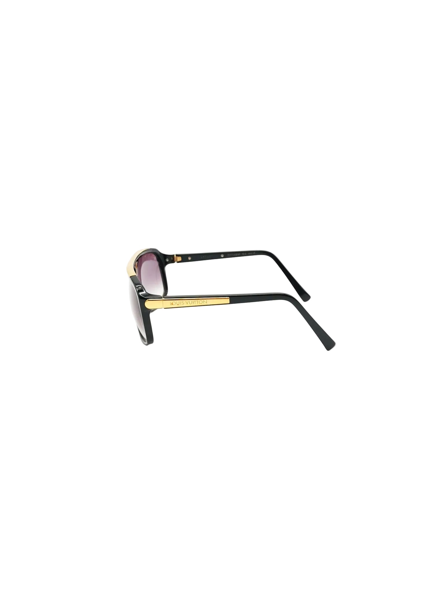 Evidence Millionaire Sunglasses in Sleek Black Acetate Frame & Gold Hardware | Purse Maison Luxury Bags Shop