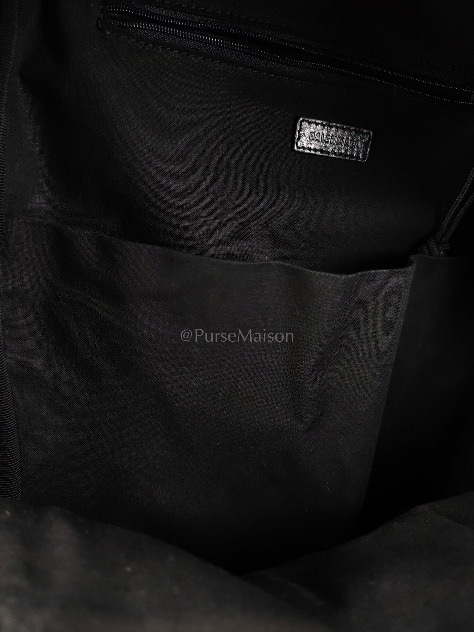 Explorer Blackpack in Black Crinkled Leather | Purse Maison Luxury Bags Shop