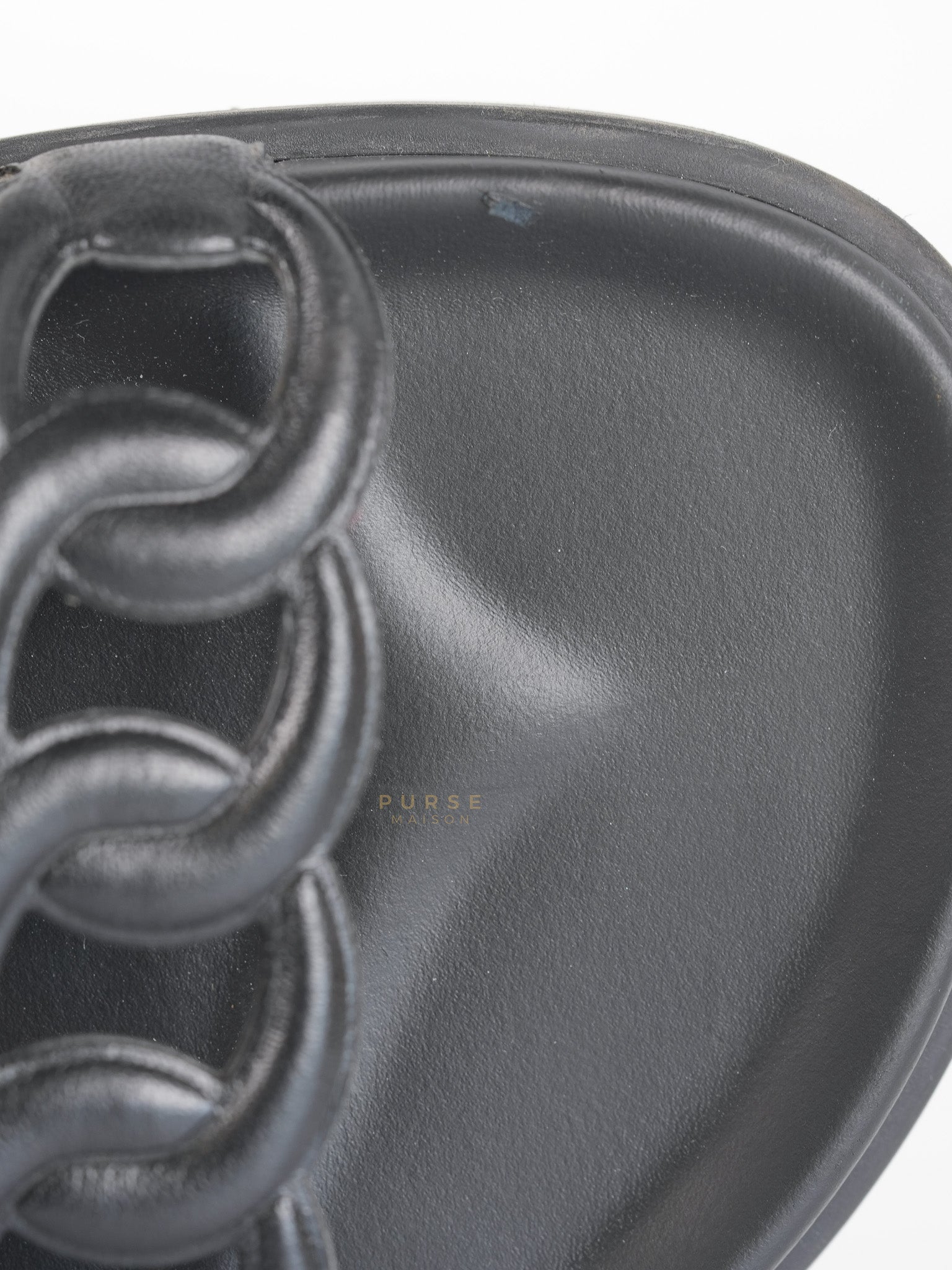 Extra Noir Nappa Leather Sandals Size 40 EU (25.5cm) | Purse Maison Luxury Bags Shop