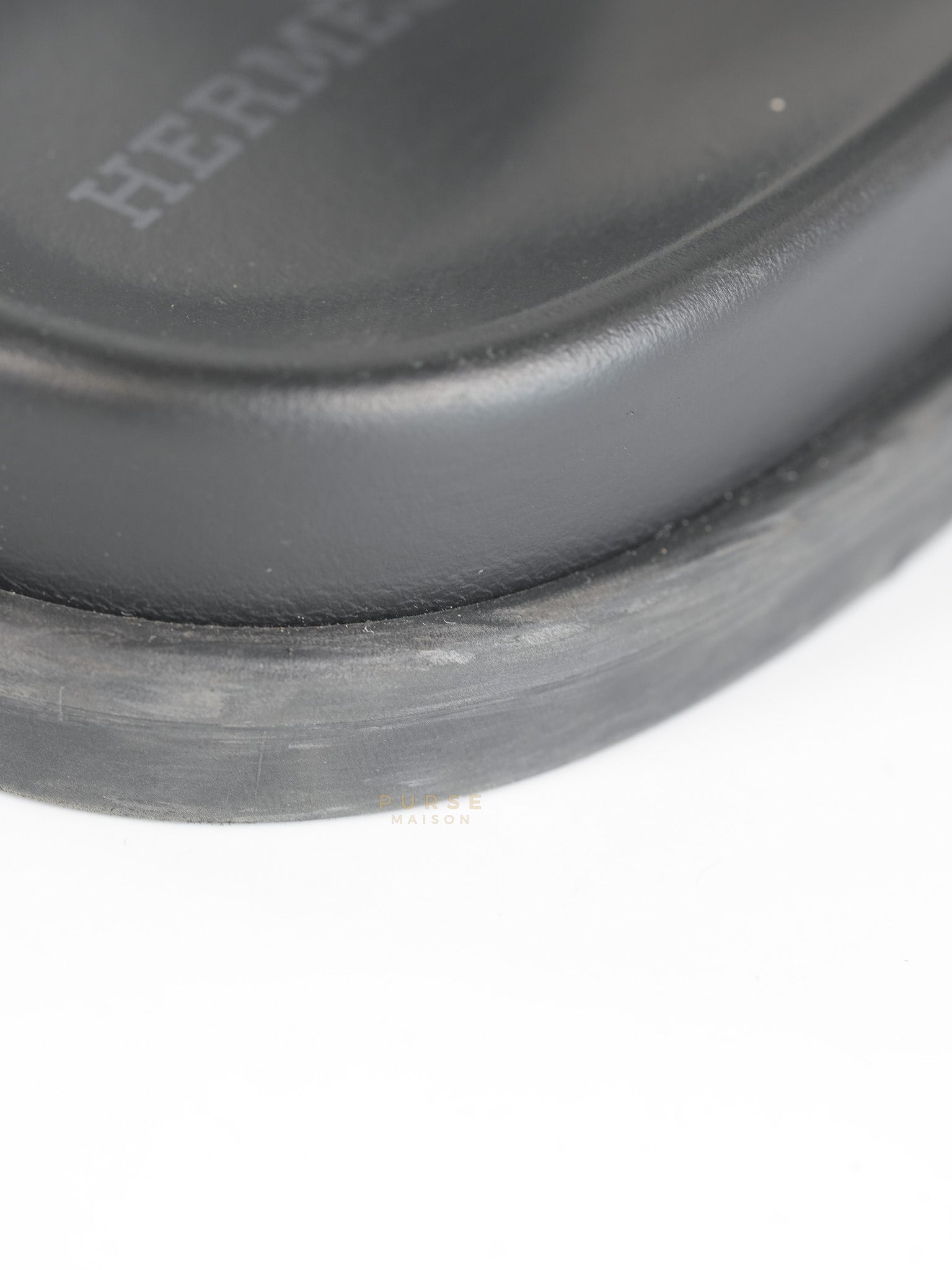 Extra Noir Nappa Leather Sandals Size 40 EU (25.5cm) | Purse Maison Luxury Bags Shop