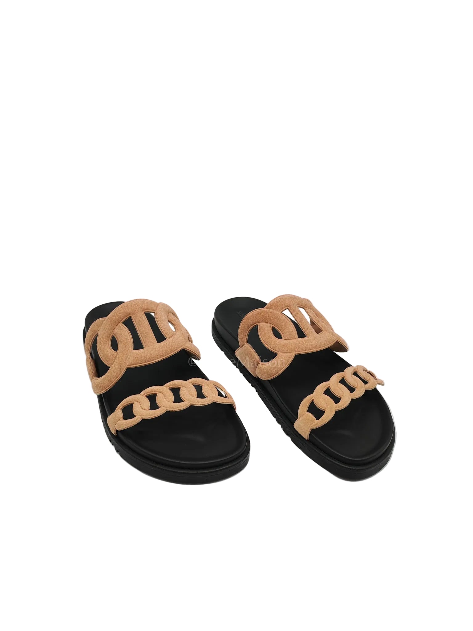 Extra Sandal in Beige Suede Leather Size 38.5 EU (25 cm) | Purse Maison Luxury Bags Shop