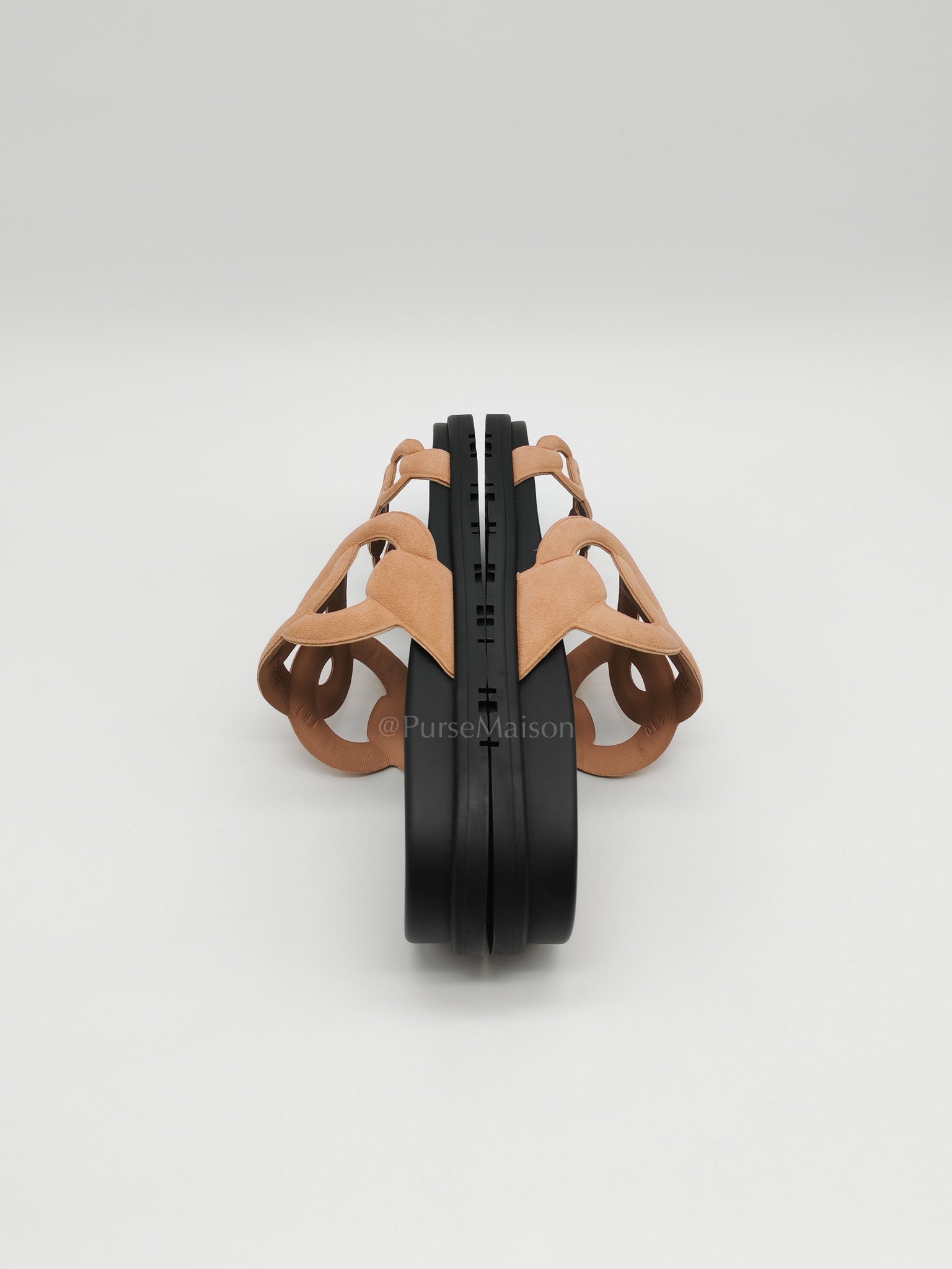 Extra Sandal in Beige Suede Leather Size 38.5 EU (25 cm) | Purse Maison Luxury Bags Shop