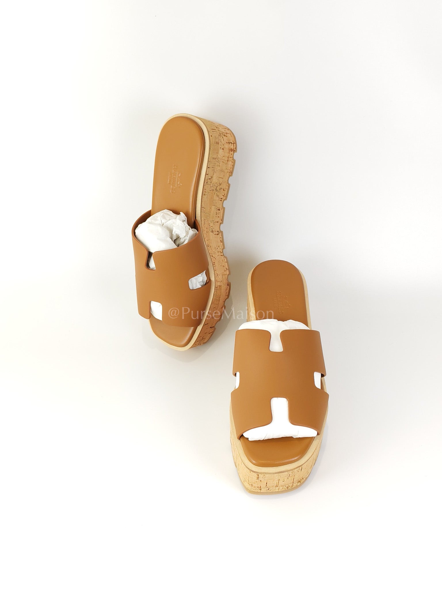 Eze Sandals Gold in Swift Leather Size 37 (24 cm) | Purse Maison Luxury Bags Shop