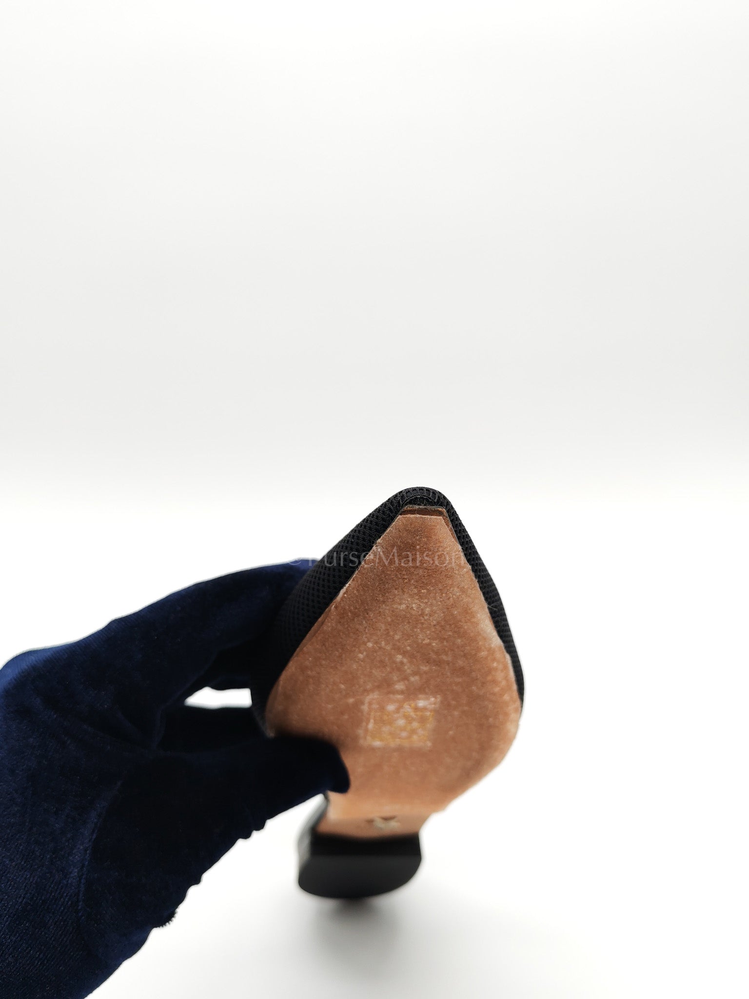 Fabric & Ribbon J'Adior Slingback Ballet Flats Size 37.5 EU (25 cm) | Purse Maison Luxury Bags Shop