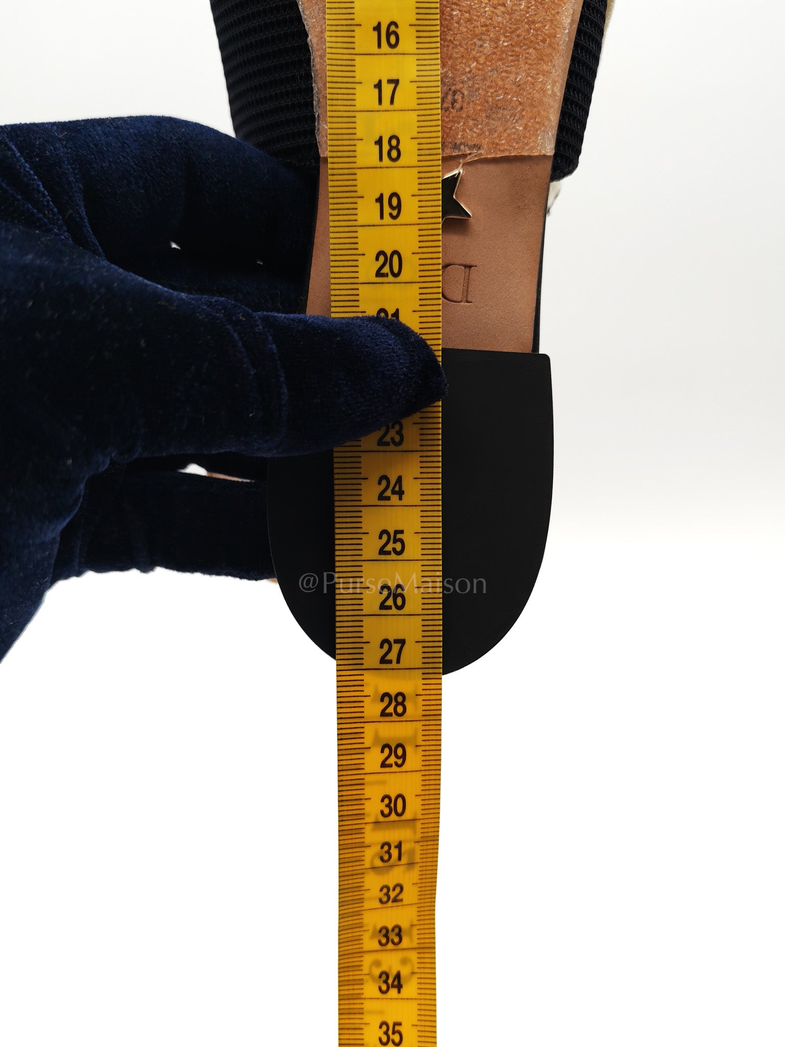 Fabric & Ribbon J'Adior Slingback Ballet Flats Size 37.5 EU (25 cm) | Purse Maison Luxury Bags Shop