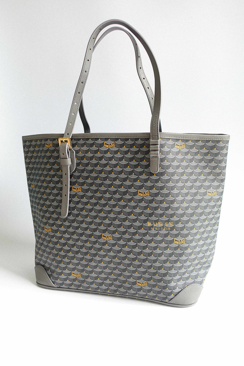 Daily battle leather handbag Fauré Le Page Grey in Leather - 31456534