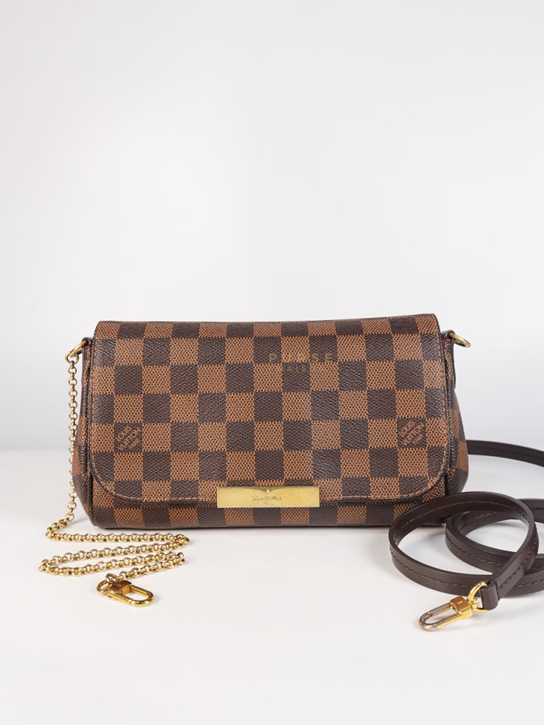 Favorite PM in Damier Ebene Canvas (Date Code: SA2166) | Purse Maison Luxury Bags Shop