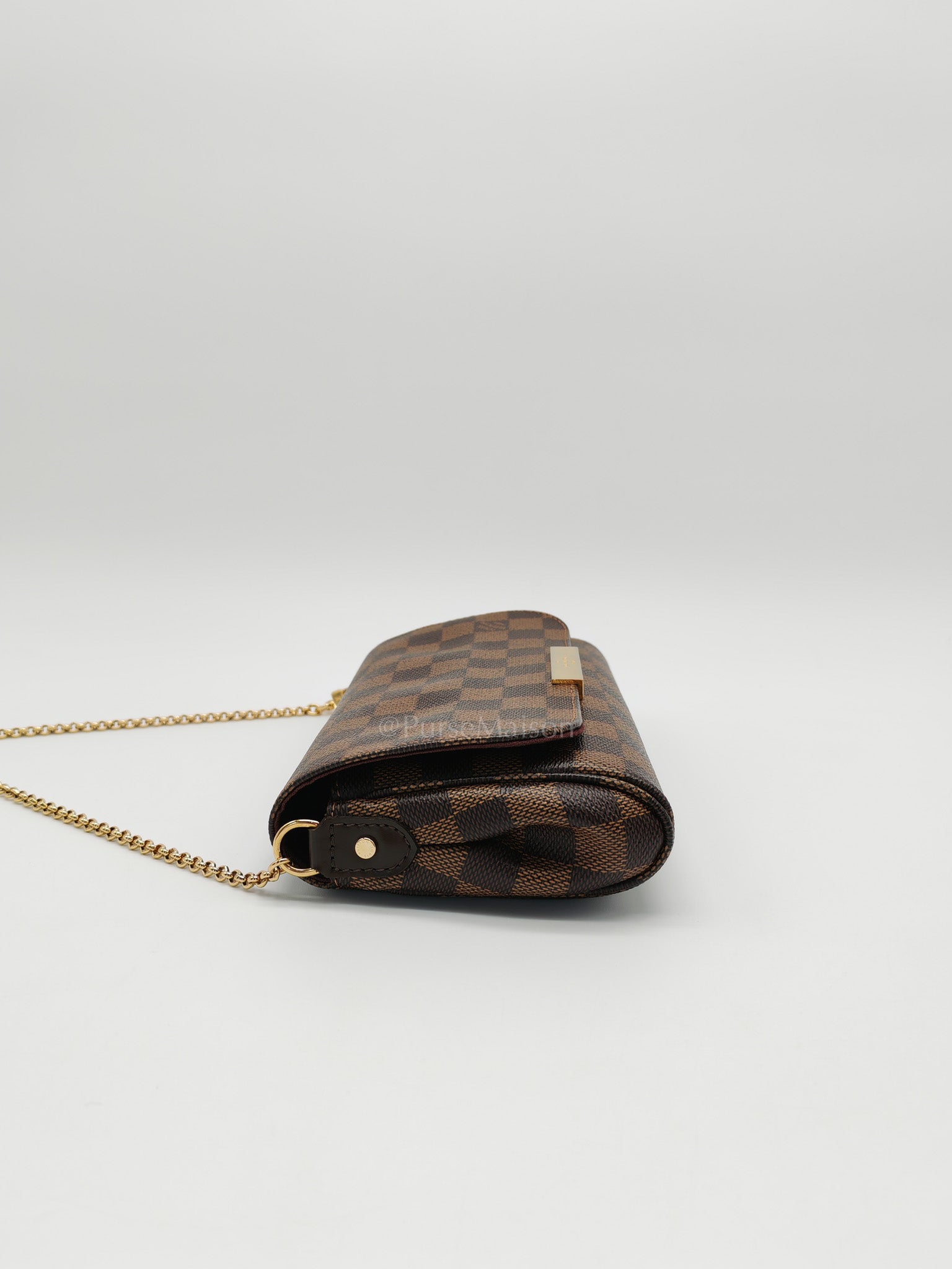 Favorite PM Pochette in Damier Ebene Canvas Shoulder Bag (Date Code: DU2124) | Purse Maison Luxury Bags Shop
