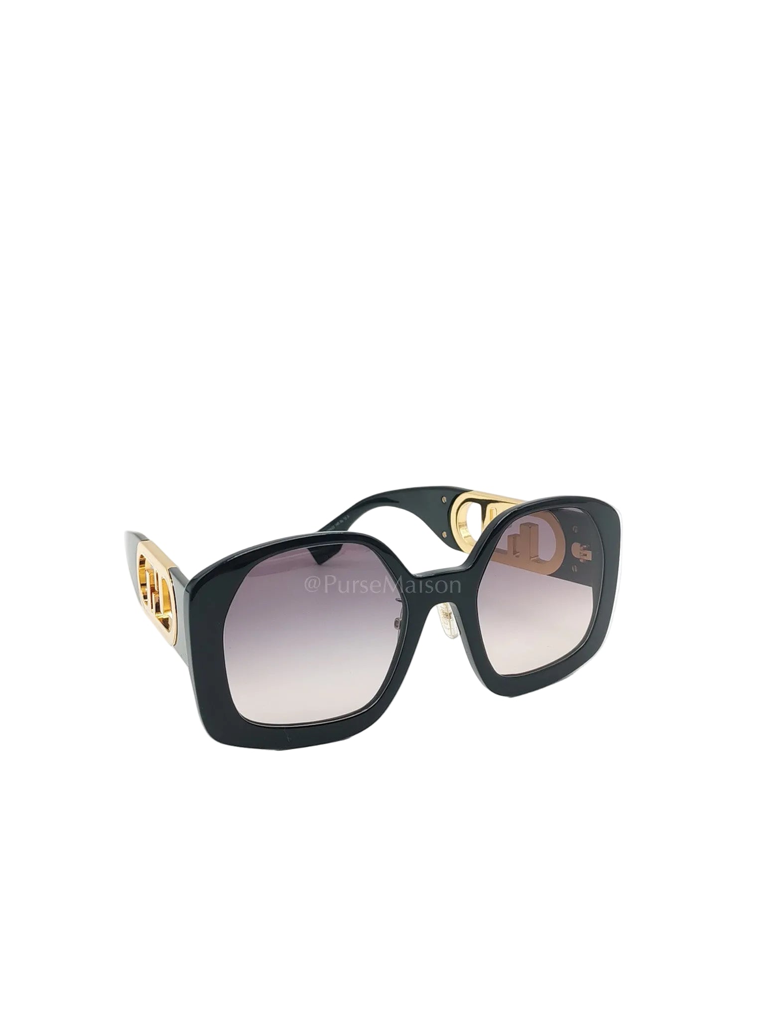 O'Lock FE40048F Sunglasses in Shiny Black/Gold Acetate
