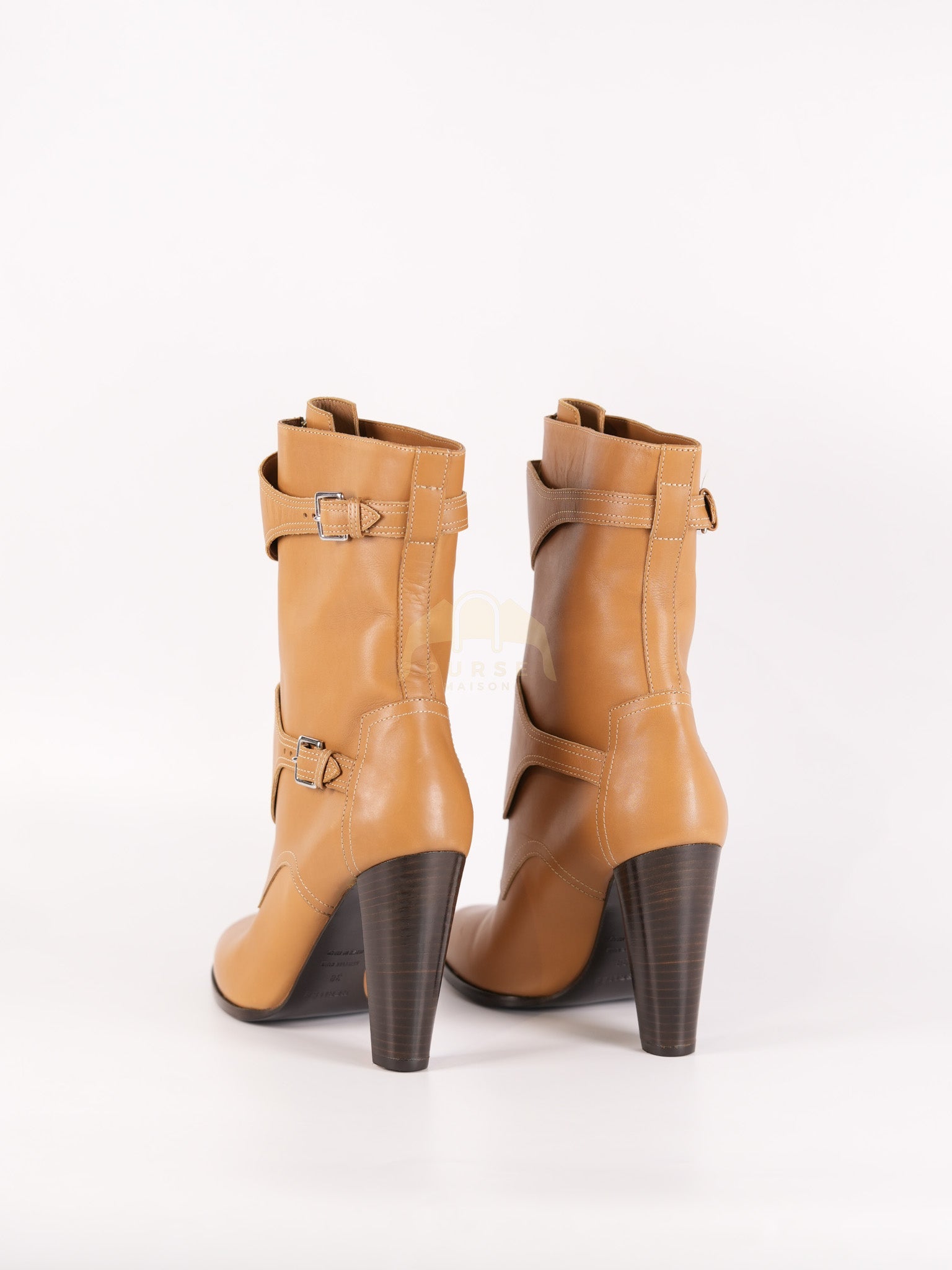 Feeling Veau Bottine Boots in Tabac Camel Size 38 (24cm) | Purse Maison Luxury Bags Shop
