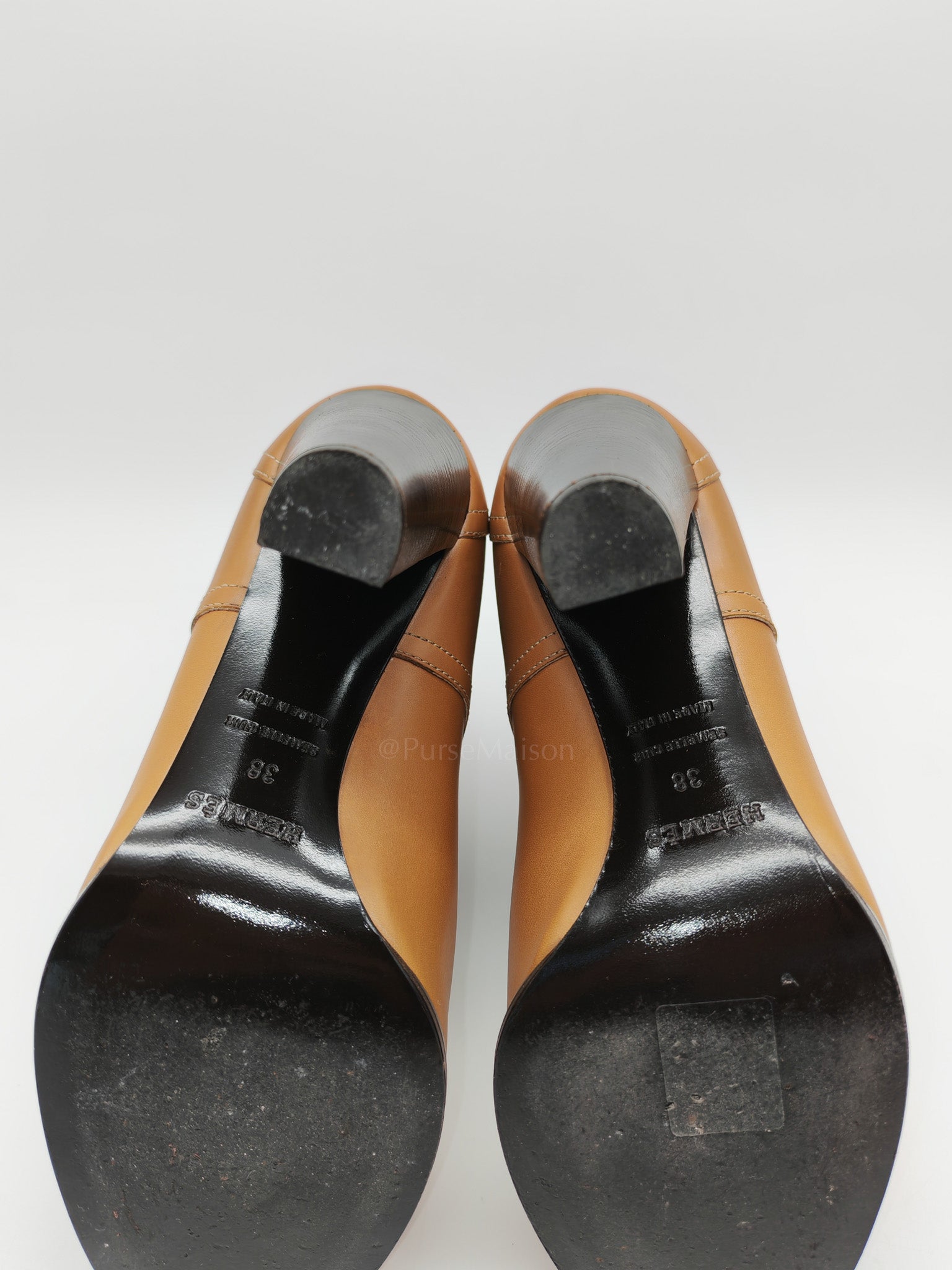 Feeling Veau Bottine Boots in Tabac Camel Size 38 (24cm) | Purse Maison Luxury Bags Shop