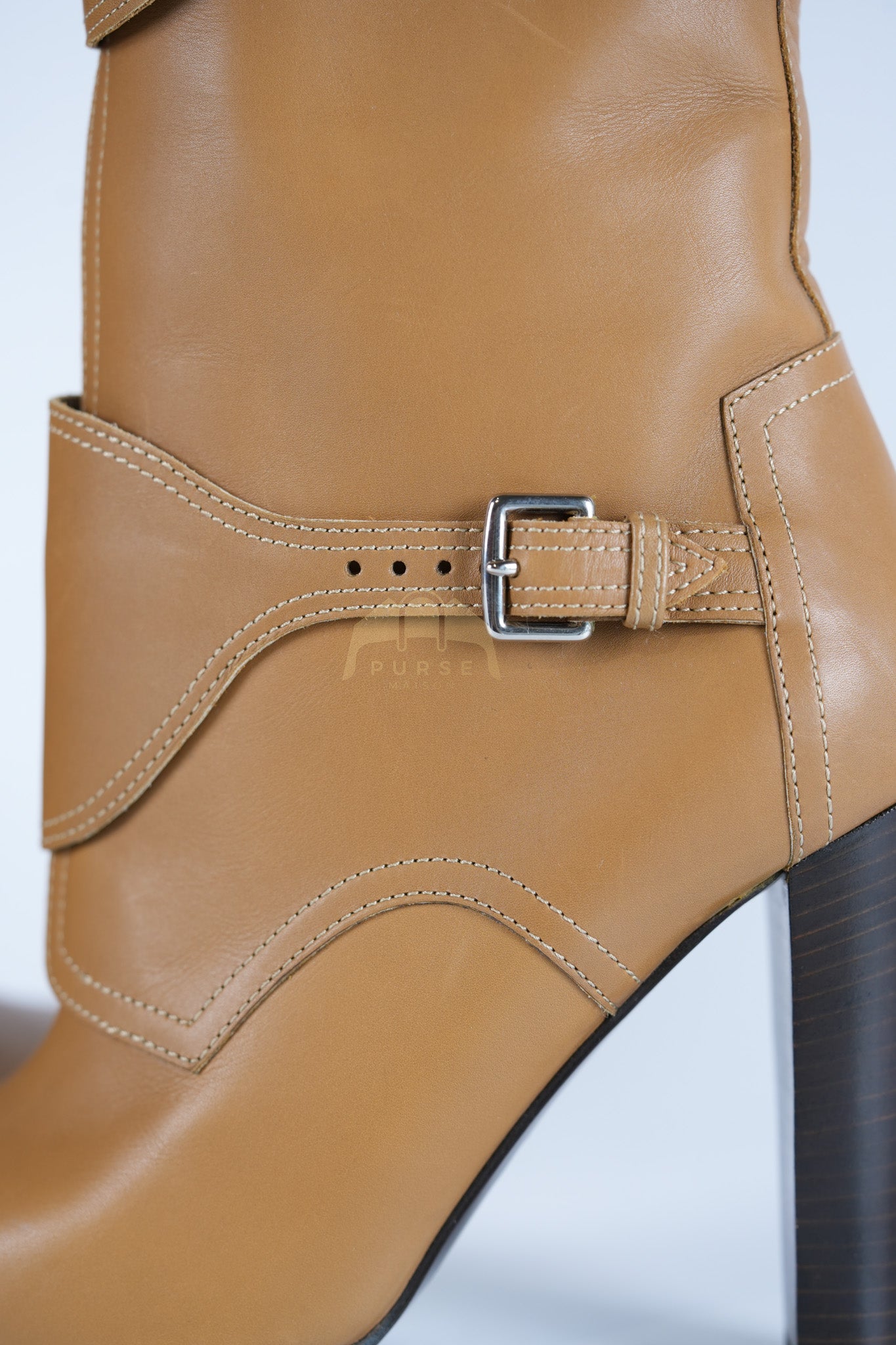 Feeling Veau Bottine Boots in Tabac Camel Size 38 (24cm) | Purse Maison Luxury Bags Shop