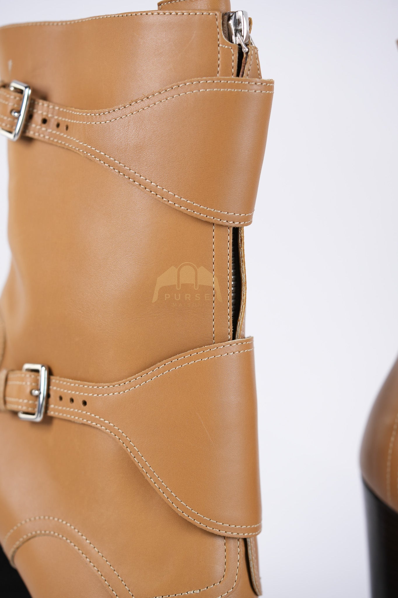 Feeling Veau Bottine Boots in Tabac Camel Size 38 (24cm) | Purse Maison Luxury Bags Shop
