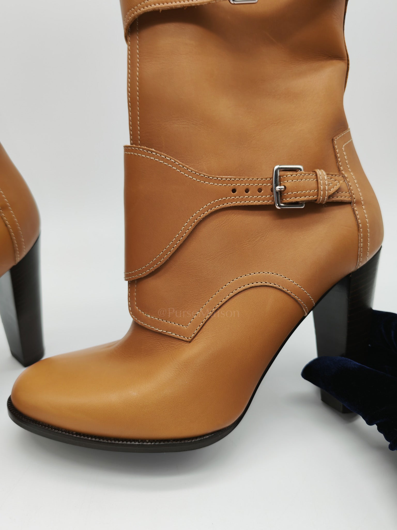 Feeling Veau Bottine Boots in Tabac Camel Size 38 (24cm) | Purse Maison Luxury Bags Shop