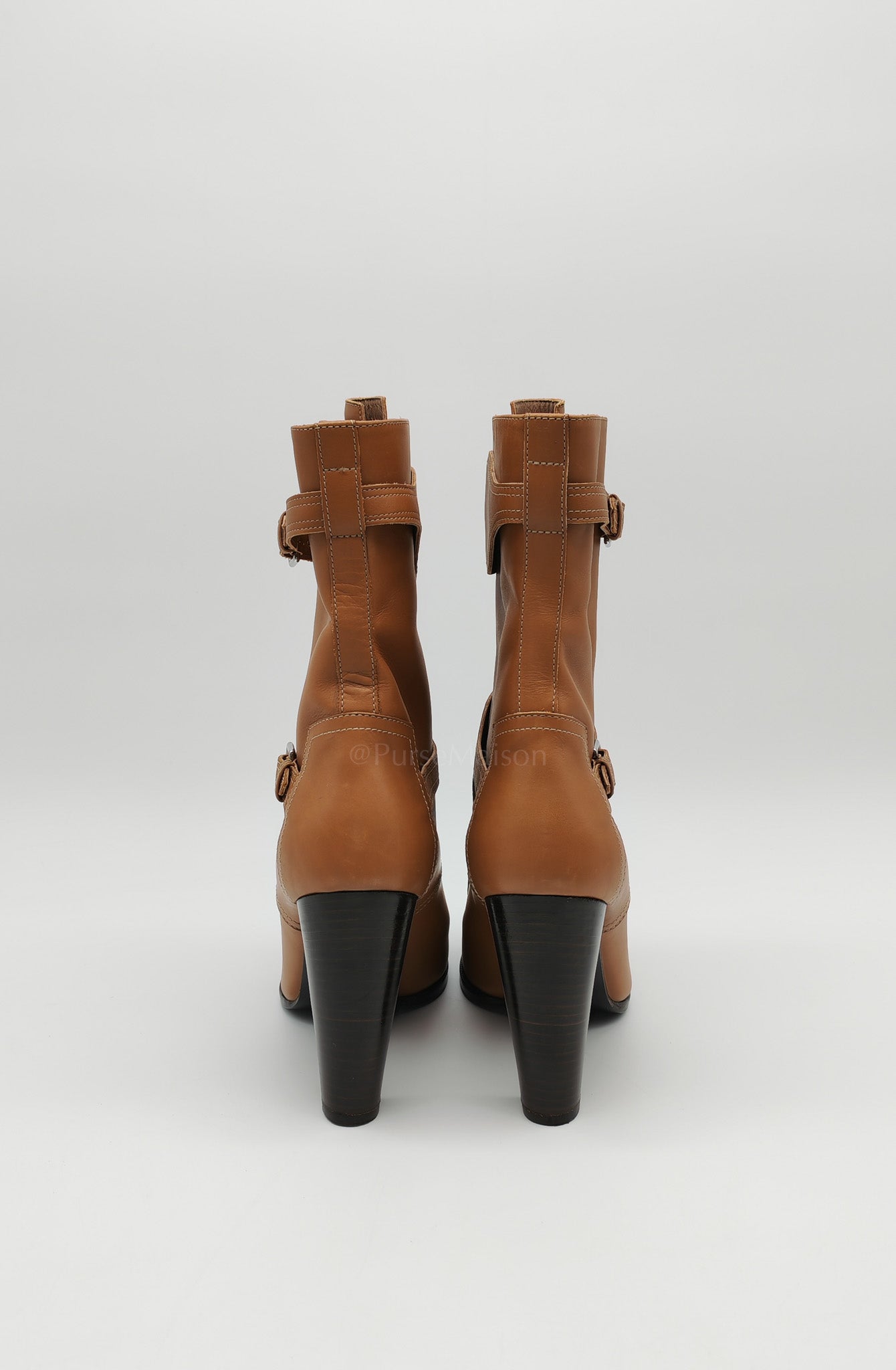 Feeling Veau Bottine Boots in Tabac Camel Size 38 (24cm) | Purse Maison Luxury Bags Shop