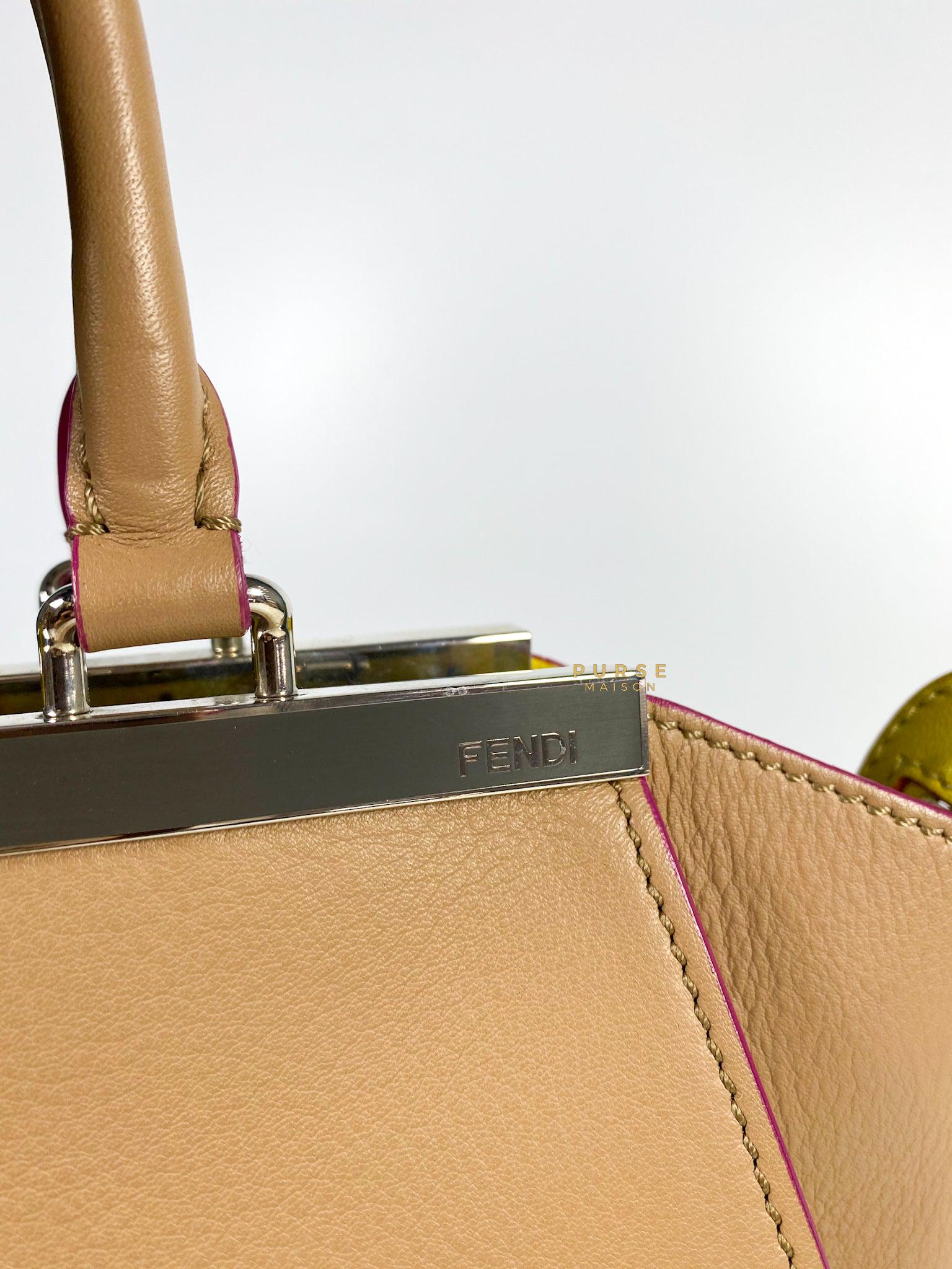 Fendi 2 Jours Beige Tote Bag