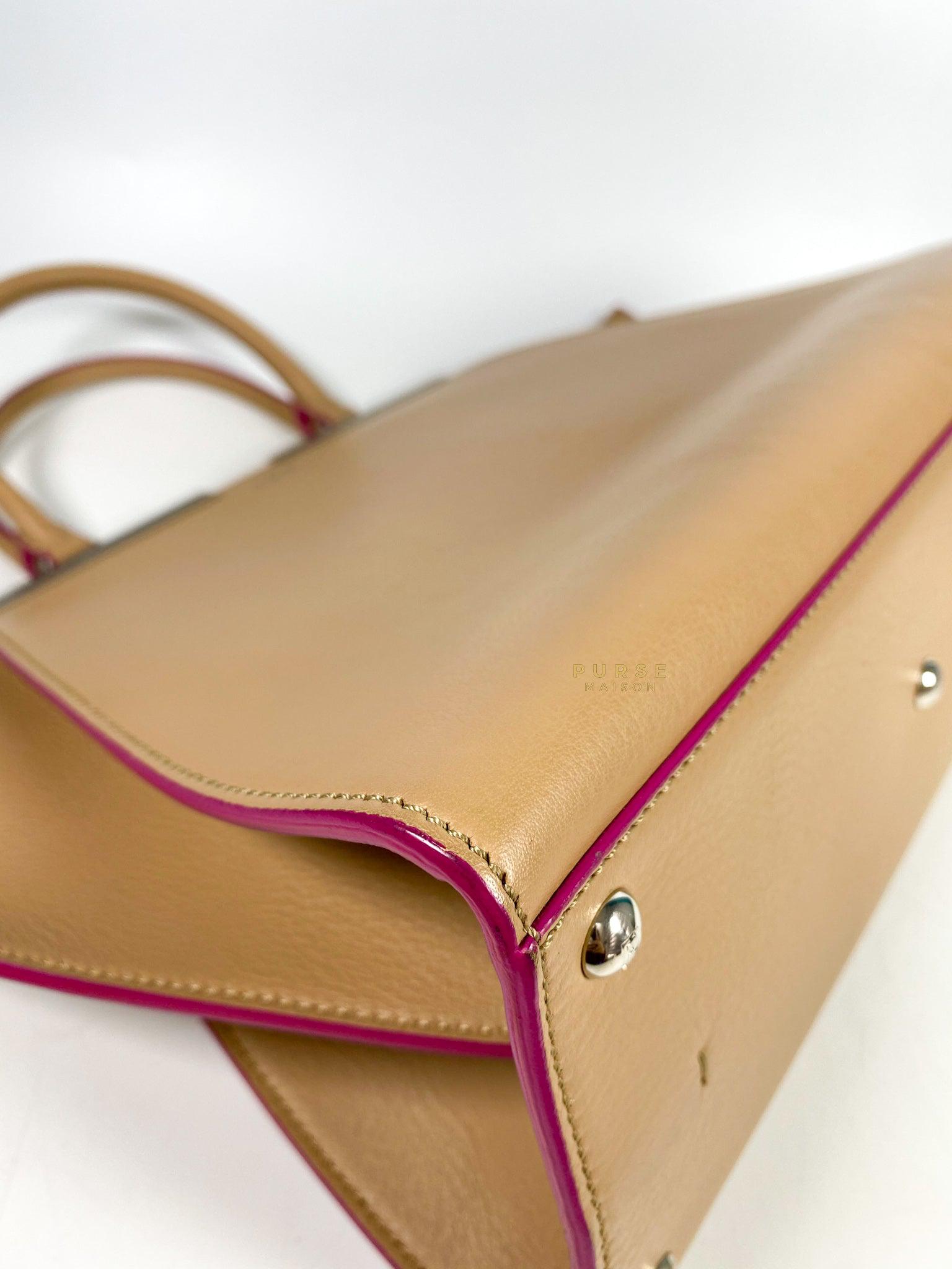 Fendi 2 Jours Beige Tote Bag