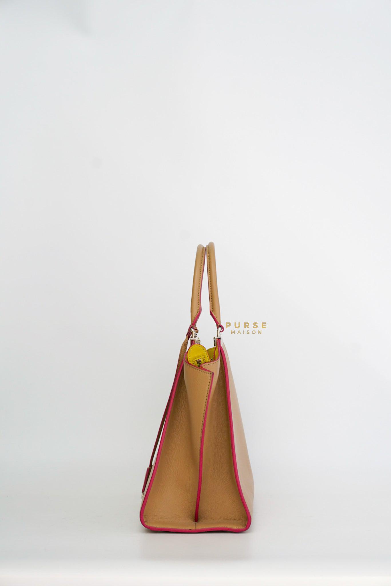 Fendi 2 Jours Beige Tote Bag