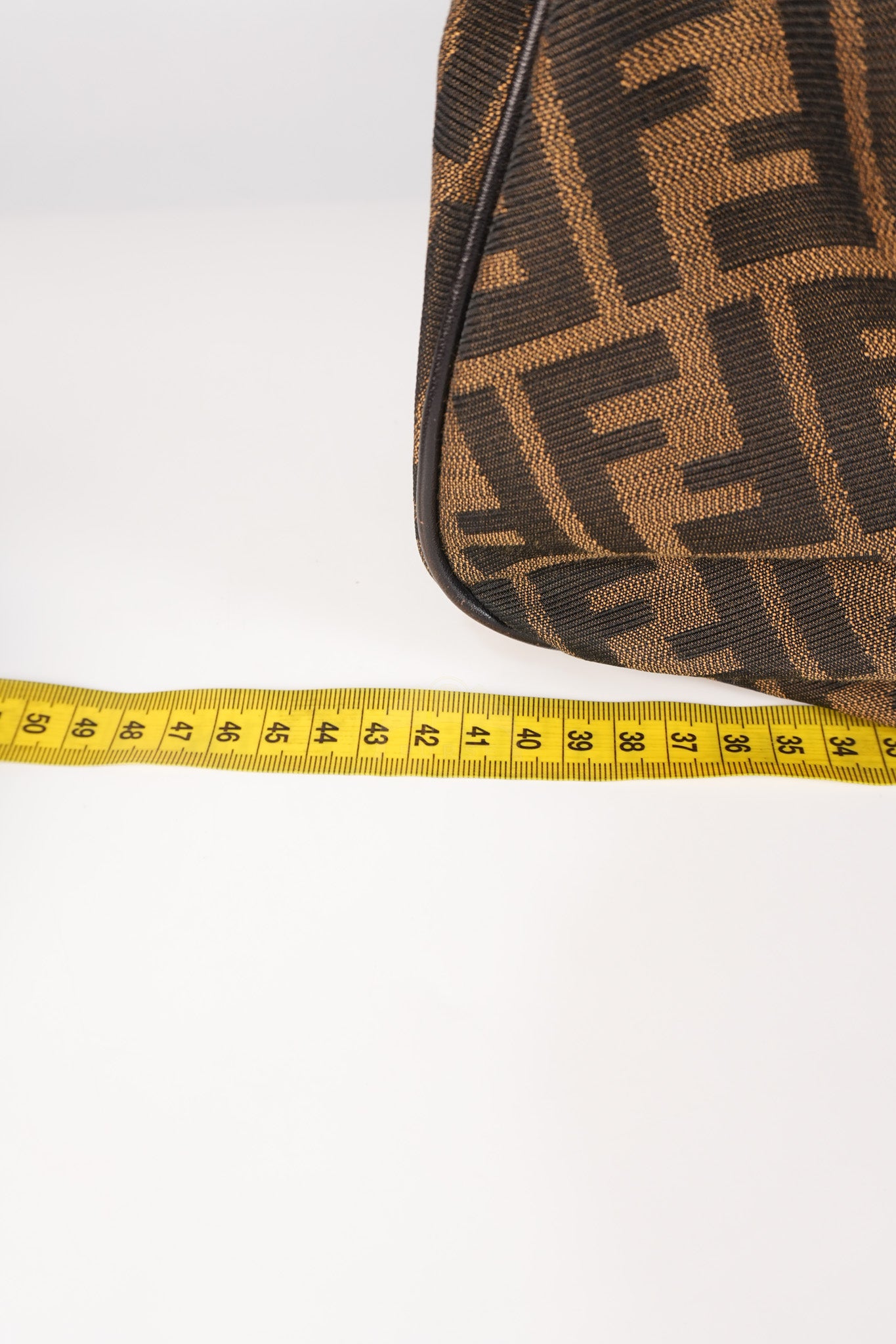 Chef Large Shoulder Bag in Black/Brown Zucca Canvas & Light Gold Hardware | Purse Maison Luxury Bags Shop