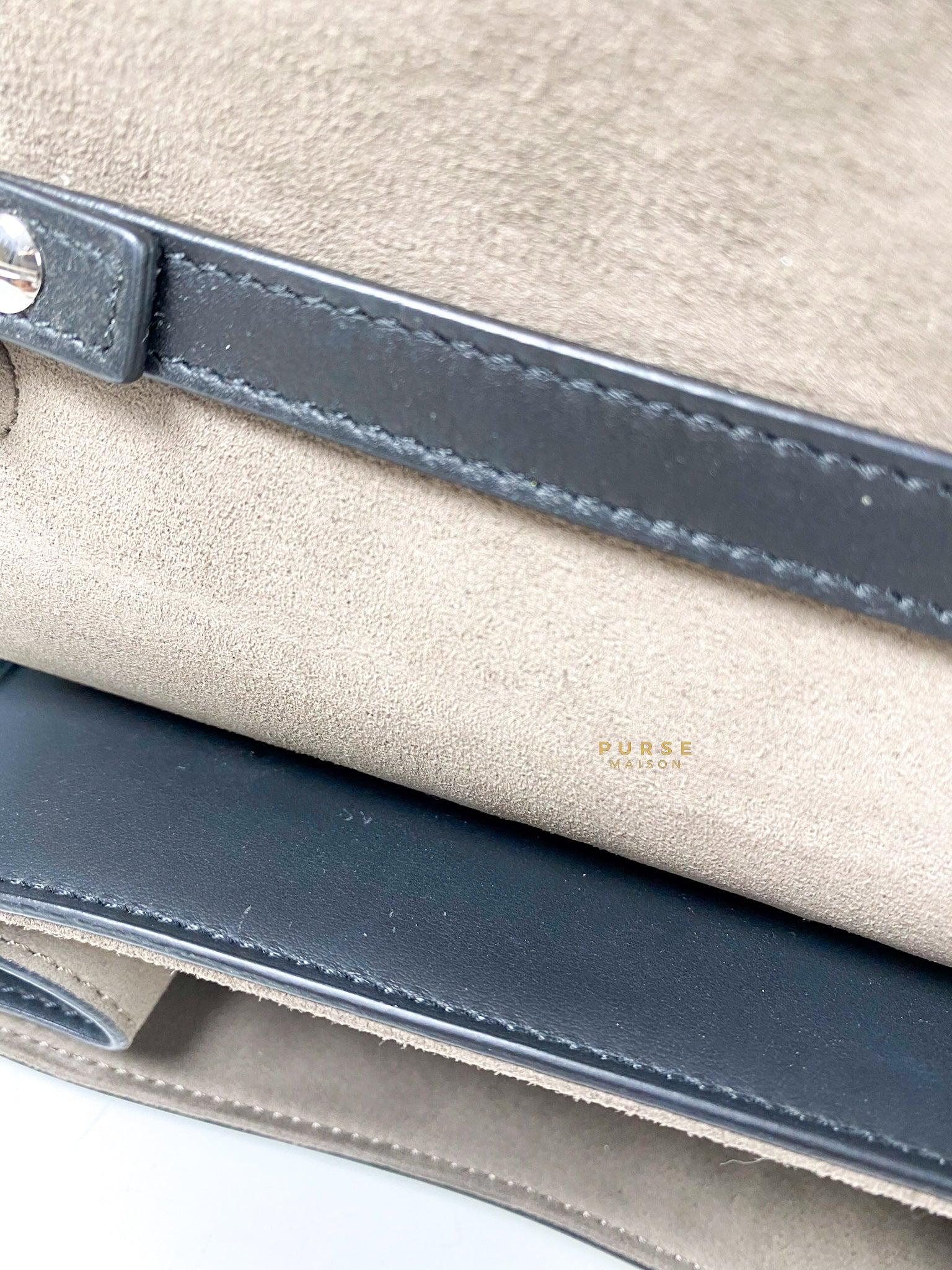 Fendi Kan 1 F Black Smooth Calfskin Leather