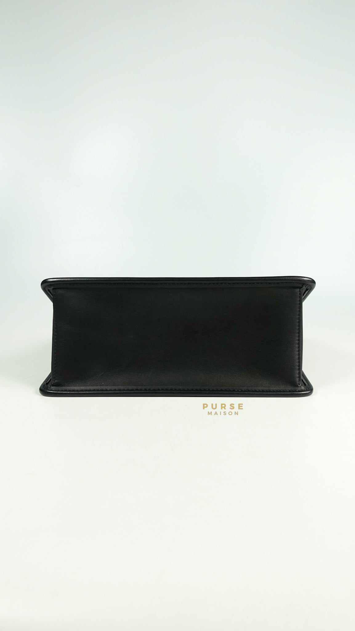 Fendi Kan 1 F Black Smooth Calfskin Leather