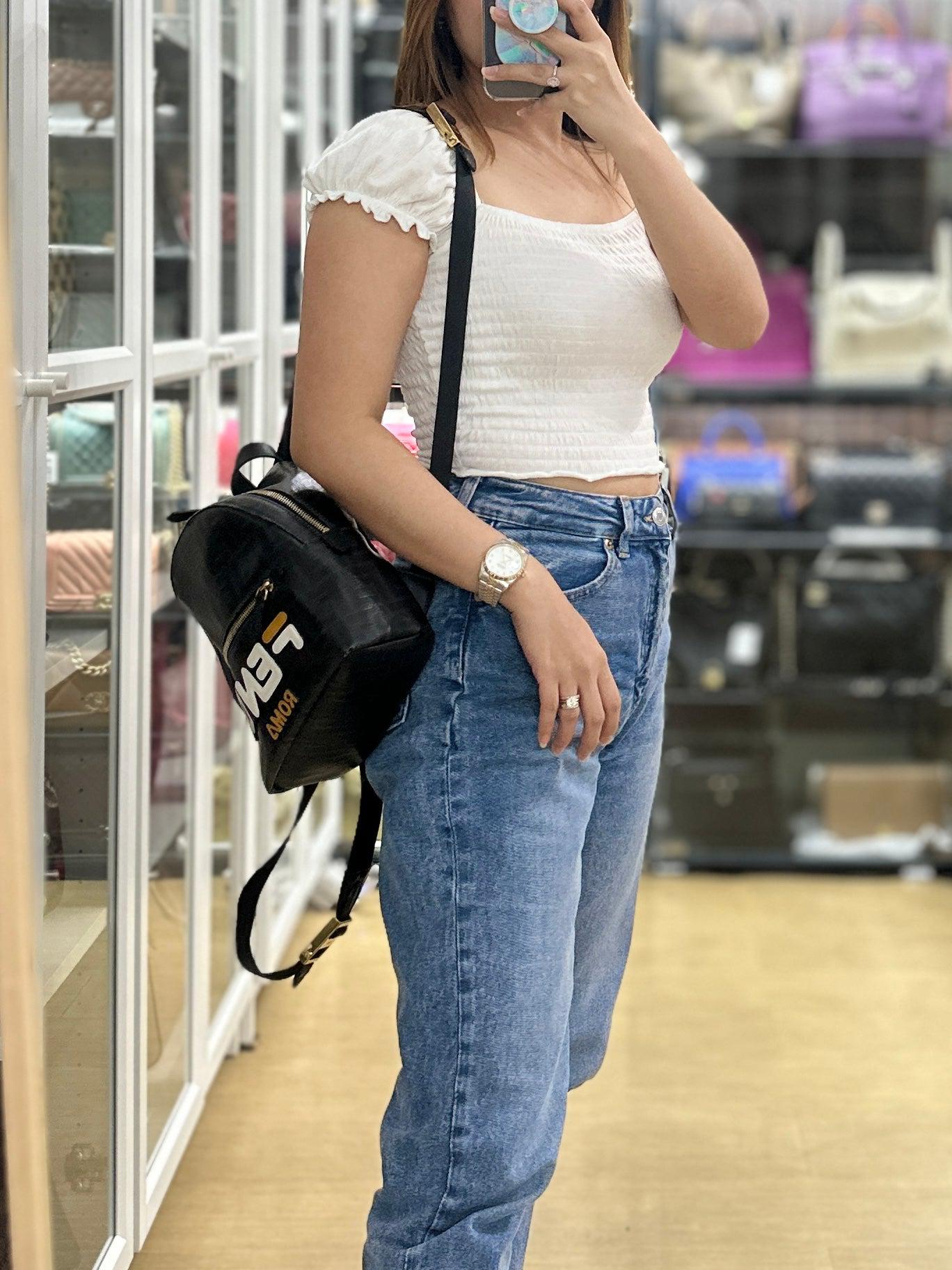 Fendi Mania Black Backpack