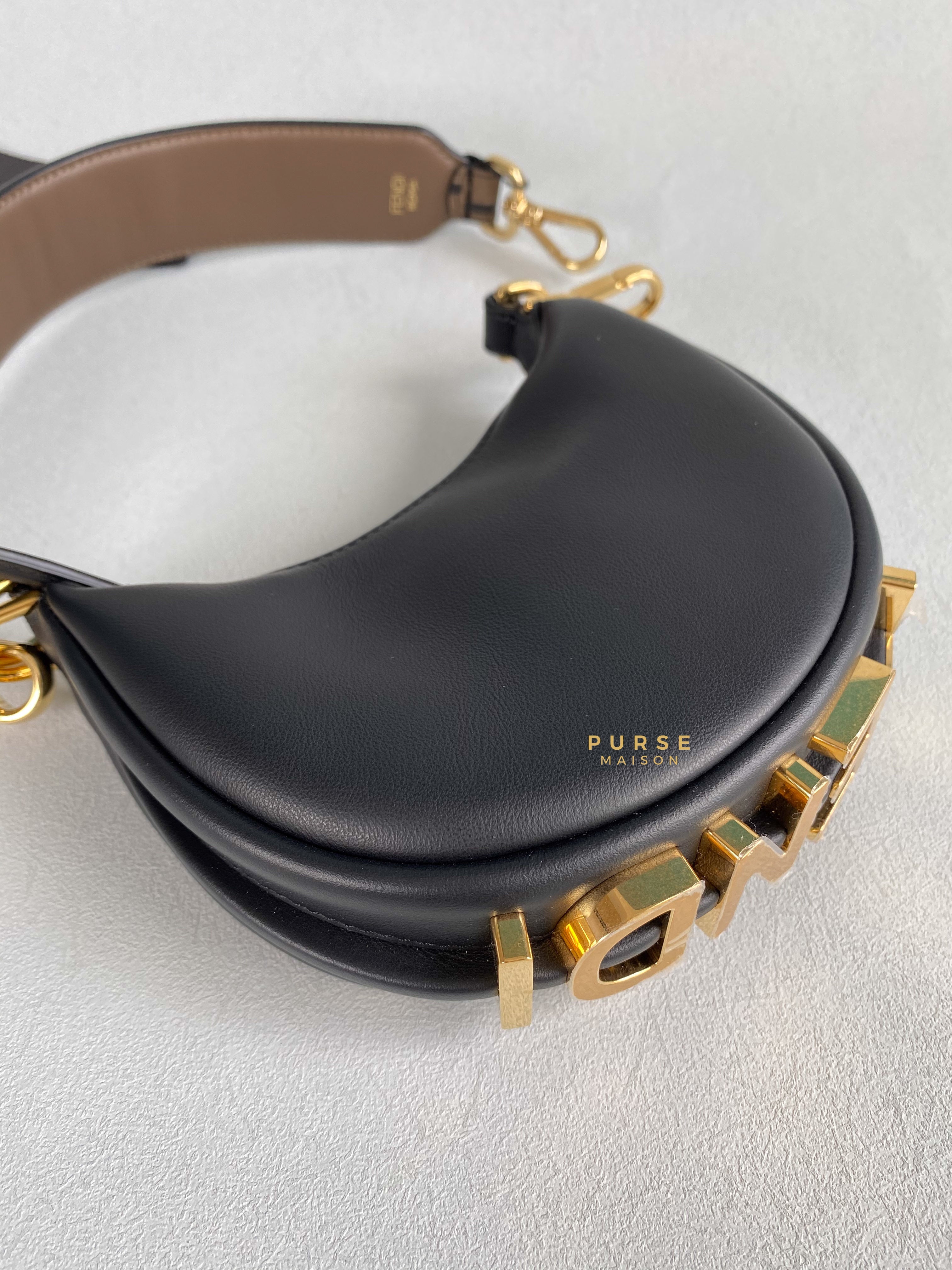 Fendi Nano Fendigraphy Shoulder Bag with strap | Purse Maison Luxury Bags Shop