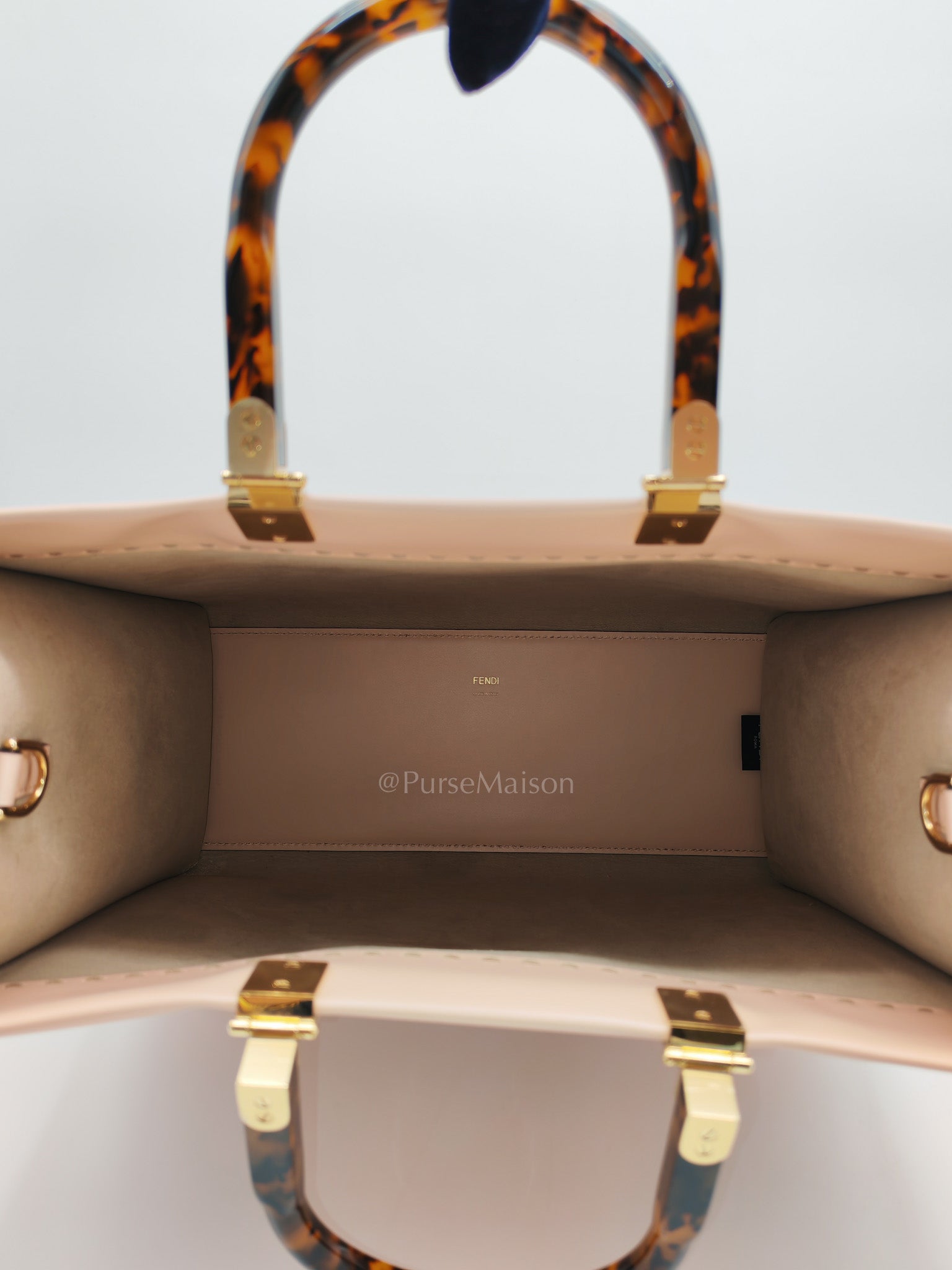 Fendi Sunshine Medium Tote Bag in Light Rose Shoulder Bag | Purse Maison Luxury Bags Shop