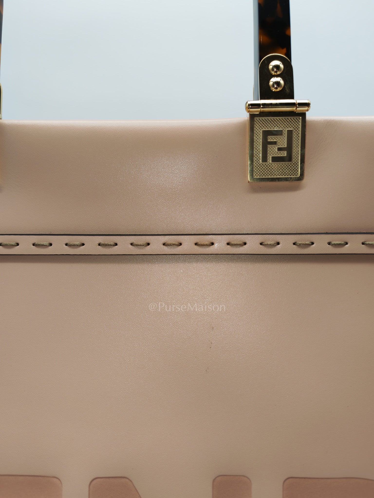Fendi Sunshine Medium Tote Bag in Light Rose Shoulder Bag | Purse Maison Luxury Bags Shop