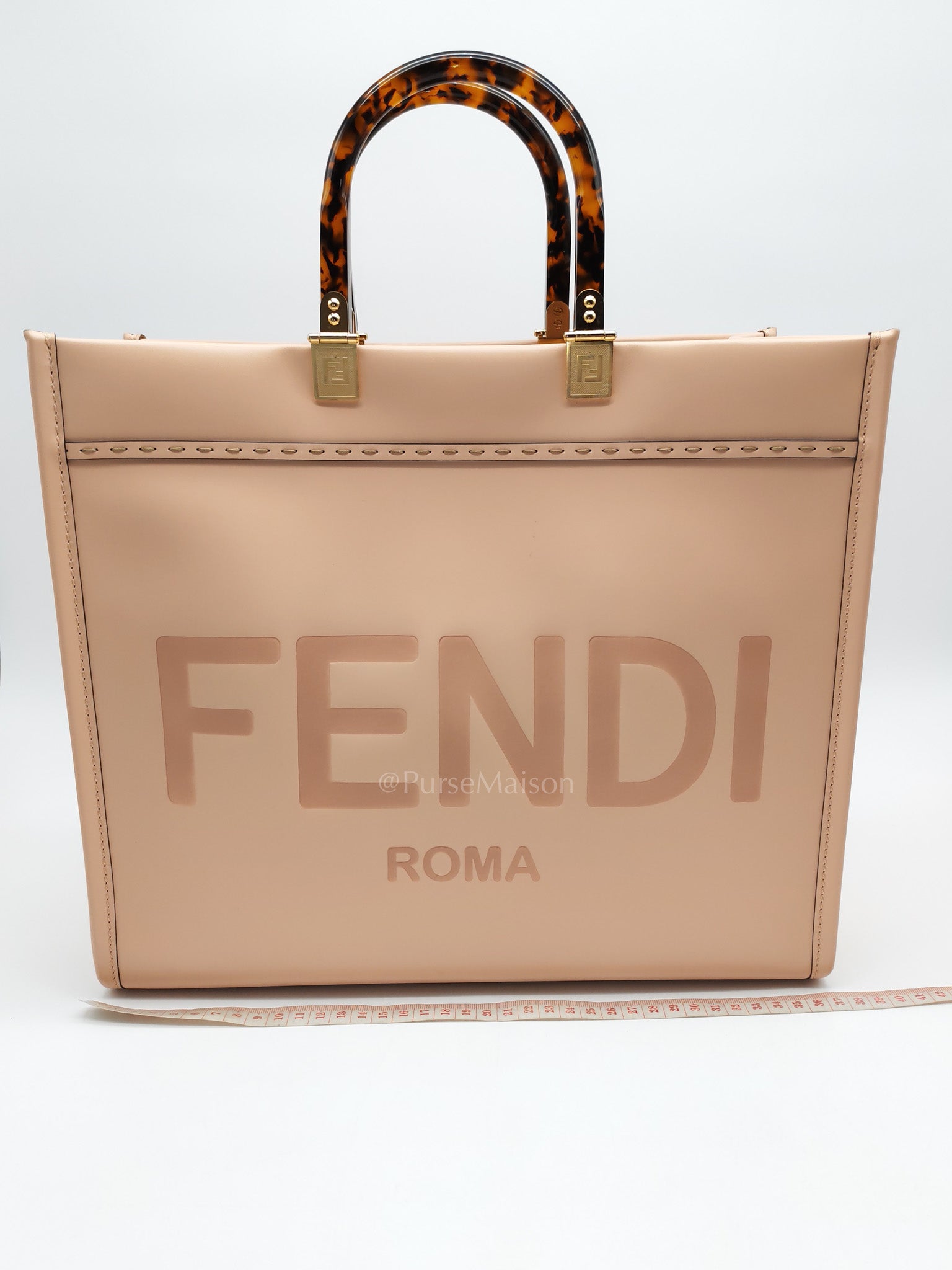 Fendi Sunshine Medium Tote Bag in Light Rose Shoulder Bag | Purse Maison Luxury Bags Shop