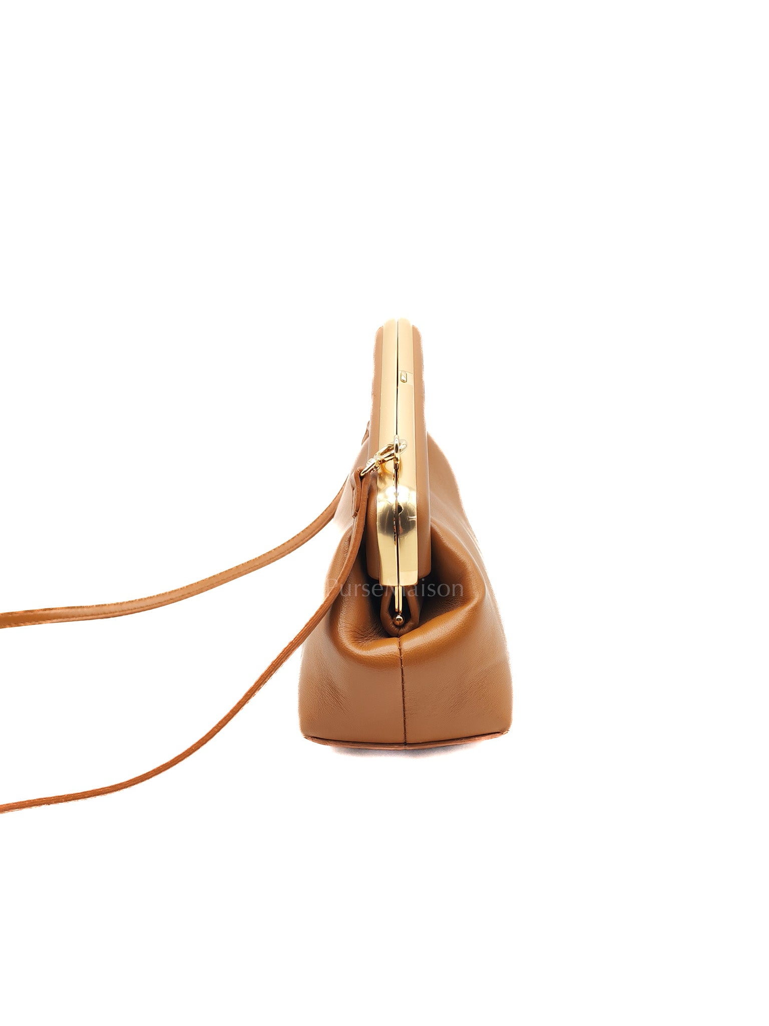 Fendi First Napa Leather Bag in Camel