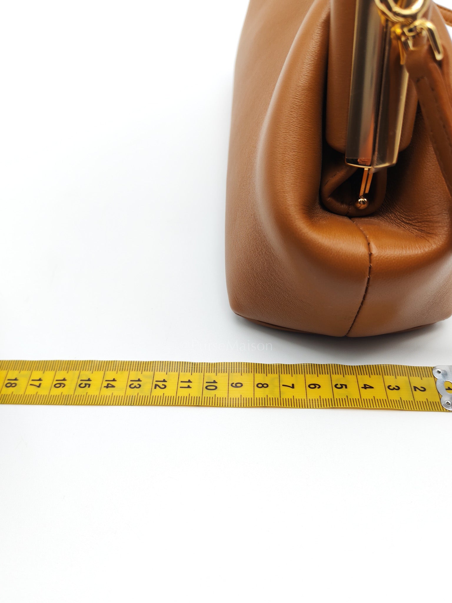 Fendi First Napa Leather Bag in Camel