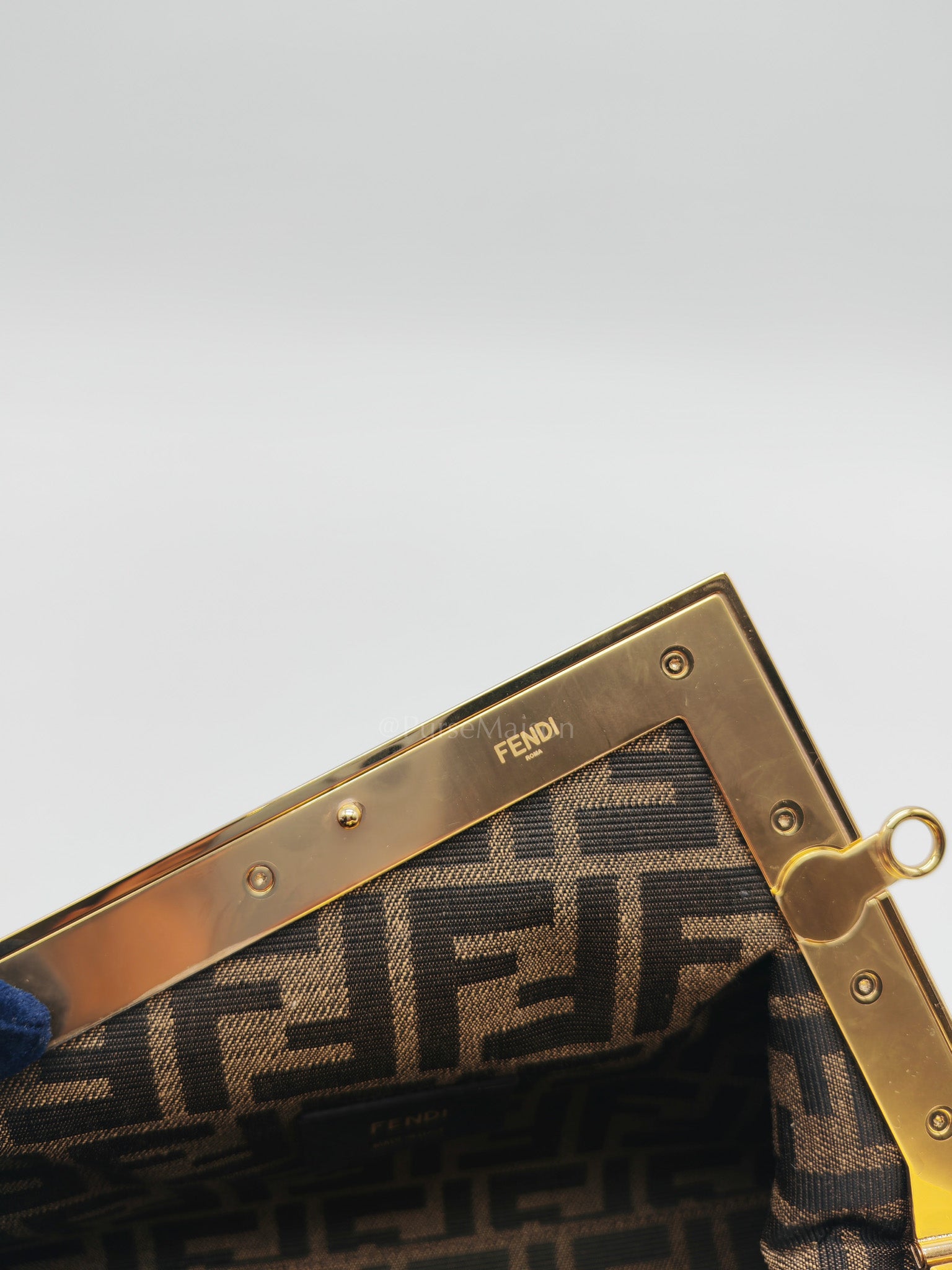 Fendi First Napa Leather Bag in Camel