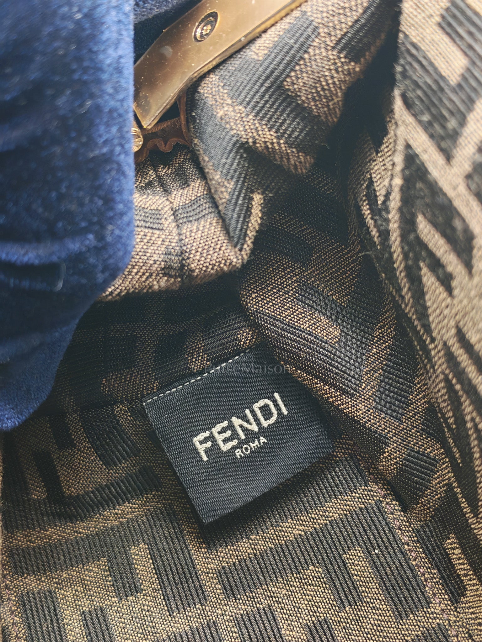 Fendi First Napa Leather Bag in Camel