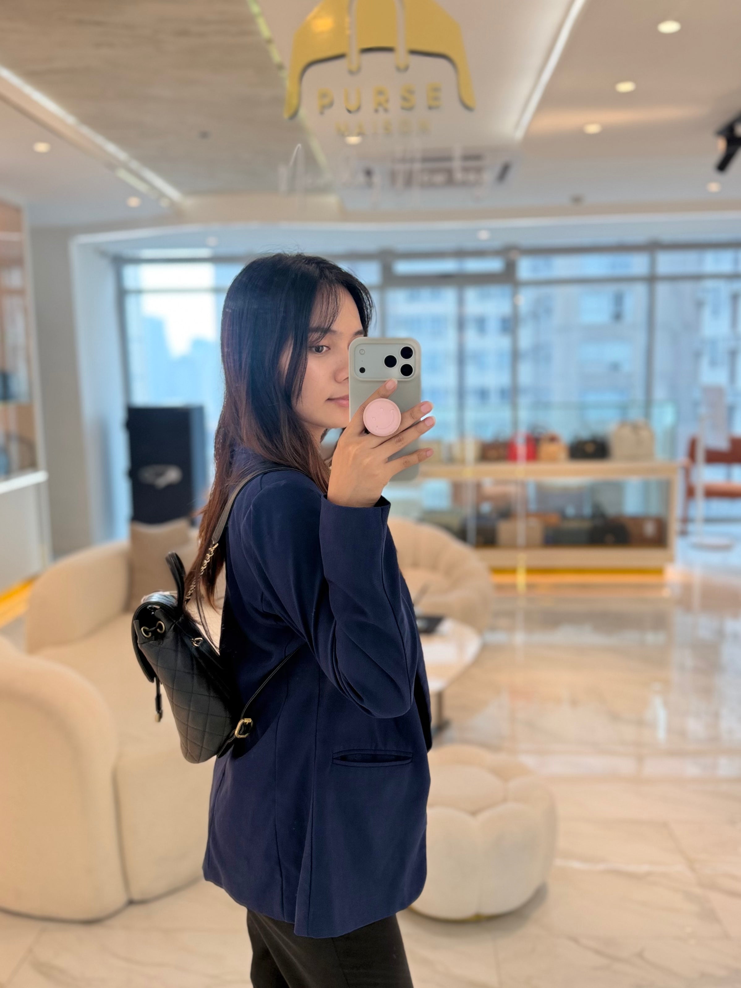 Filigree Backpack in Black Caviar Leather and Aged Gold Hardware Series 28 | Purse Maison Luxury Bags Shop