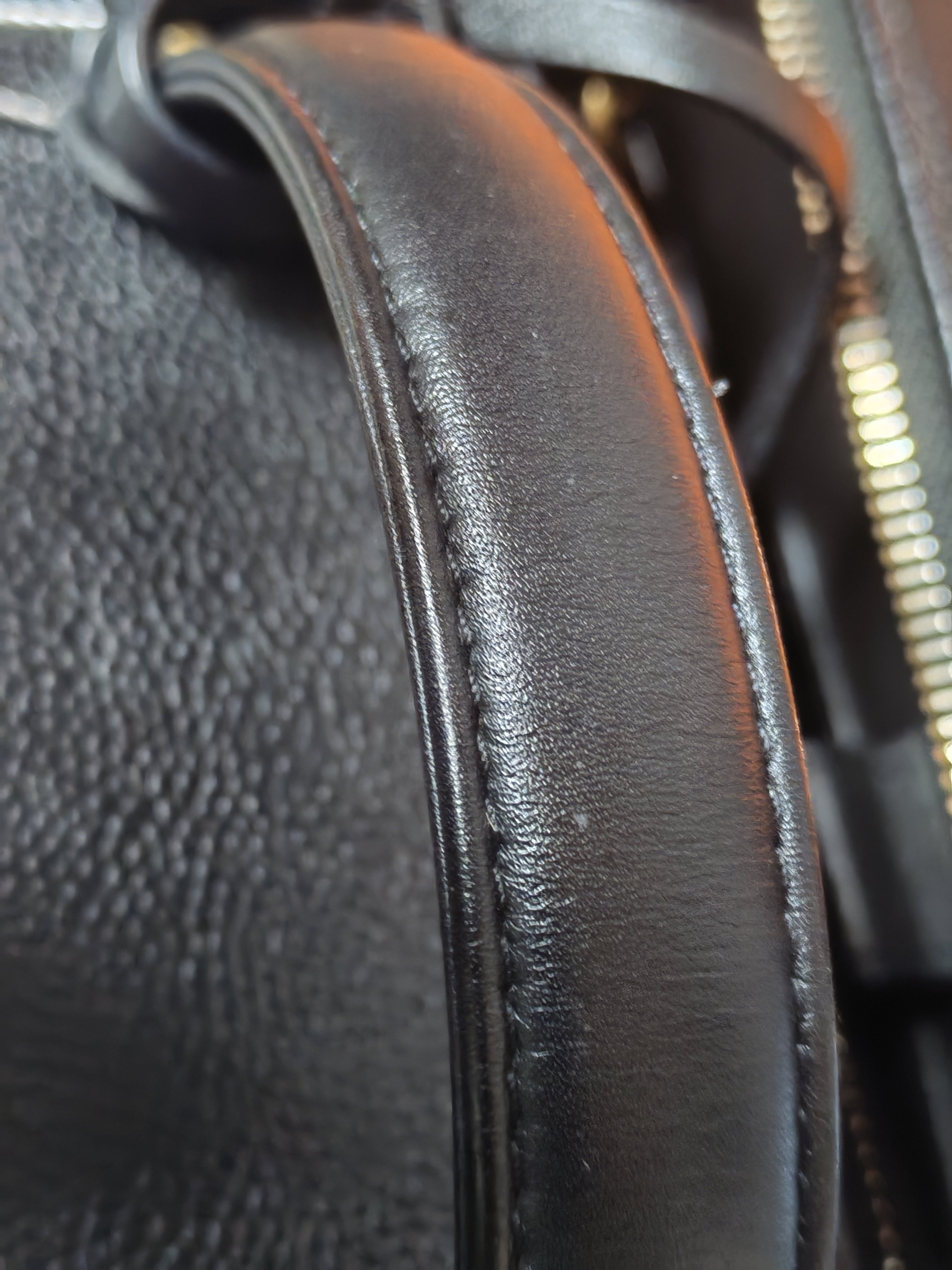 Filigree Large Vanity Case in Black Quilted Caviar Leather and Aged Gold Hardware Series 27 | Purse Maison Luxury Bags Shop