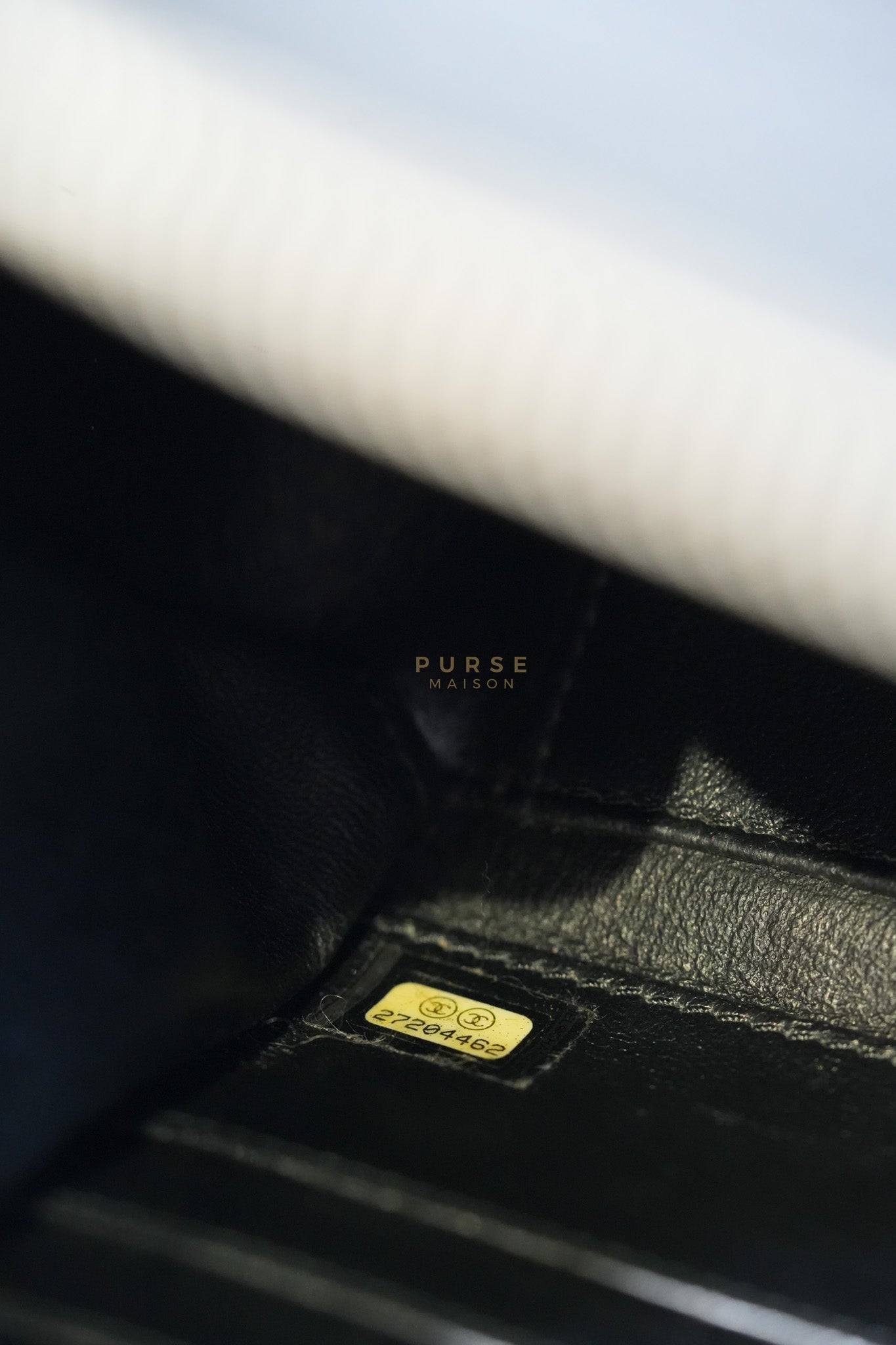 Filigree Large Vanity Case in Black Quilted Caviar Leather and Aged Gold Hardware Series 27 | Purse Maison Luxury Bags Shop