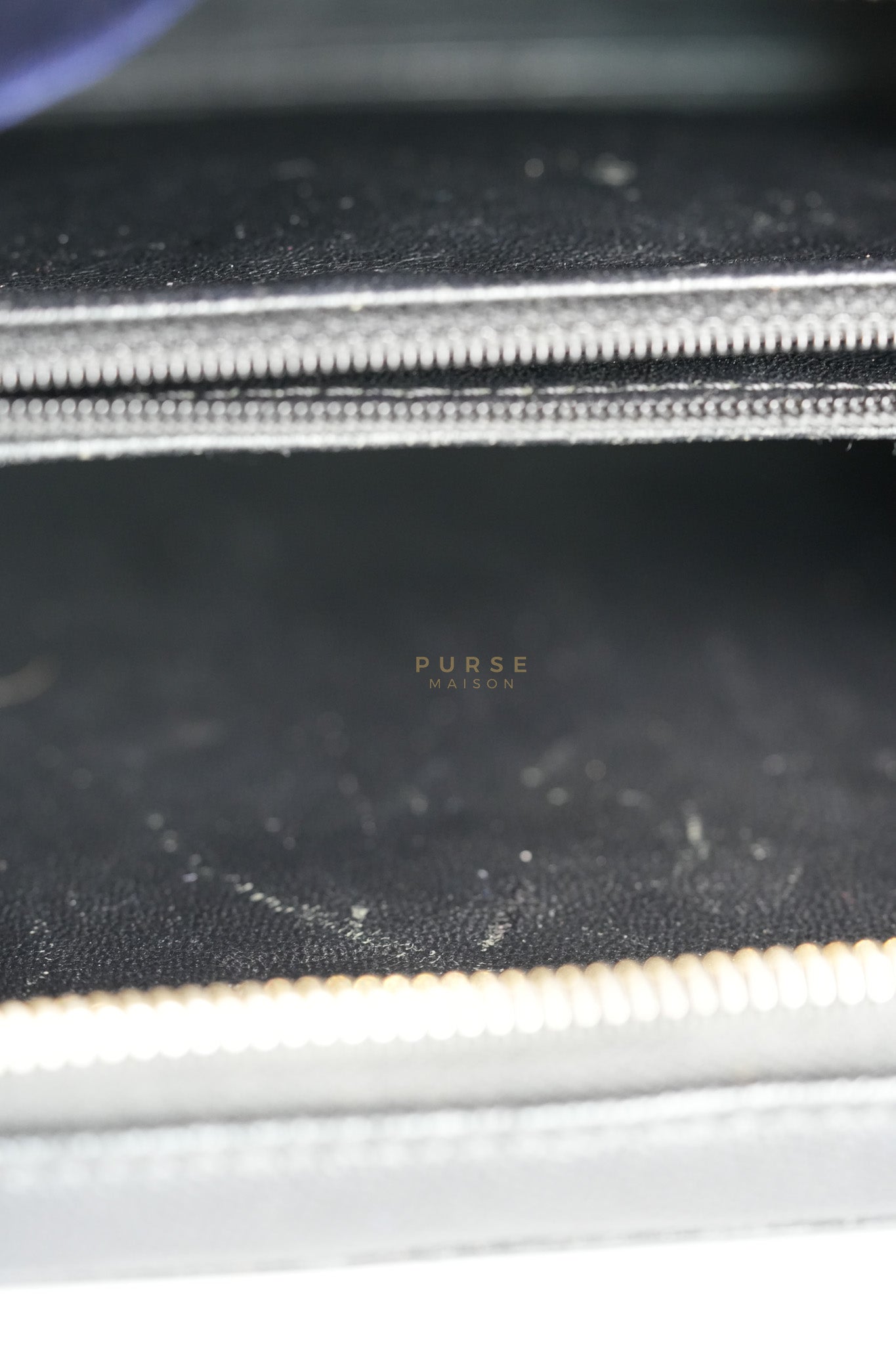 Filigree Medium Vanity Case in Black Caviar Leather and Aged Gold Hardware Series 26 | Purse Maison Luxury Bags Shop