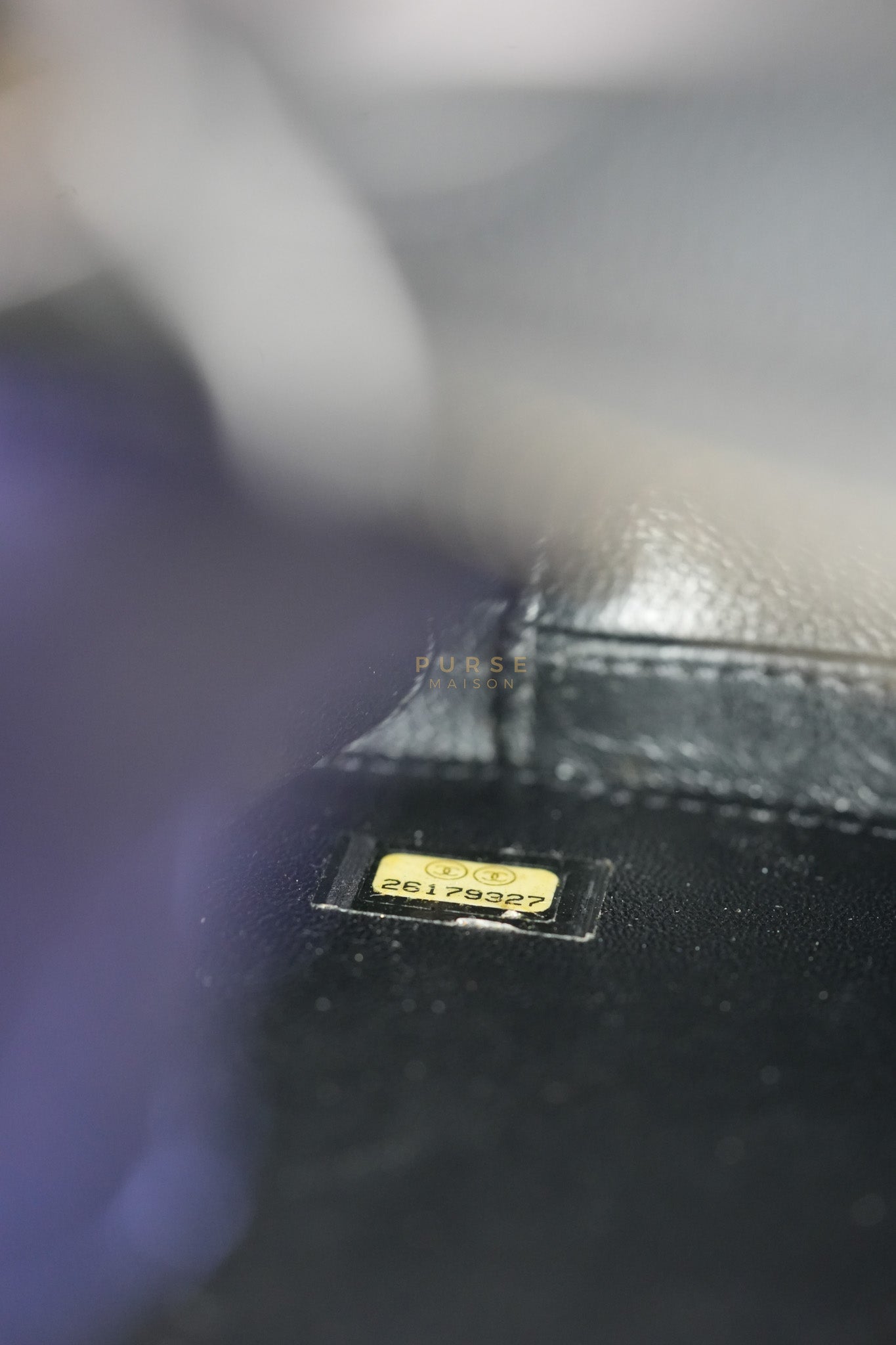 Filigree Medium Vanity Case in Black Caviar Leather and Aged Gold Hardware Series 26 | Purse Maison Luxury Bags Shop