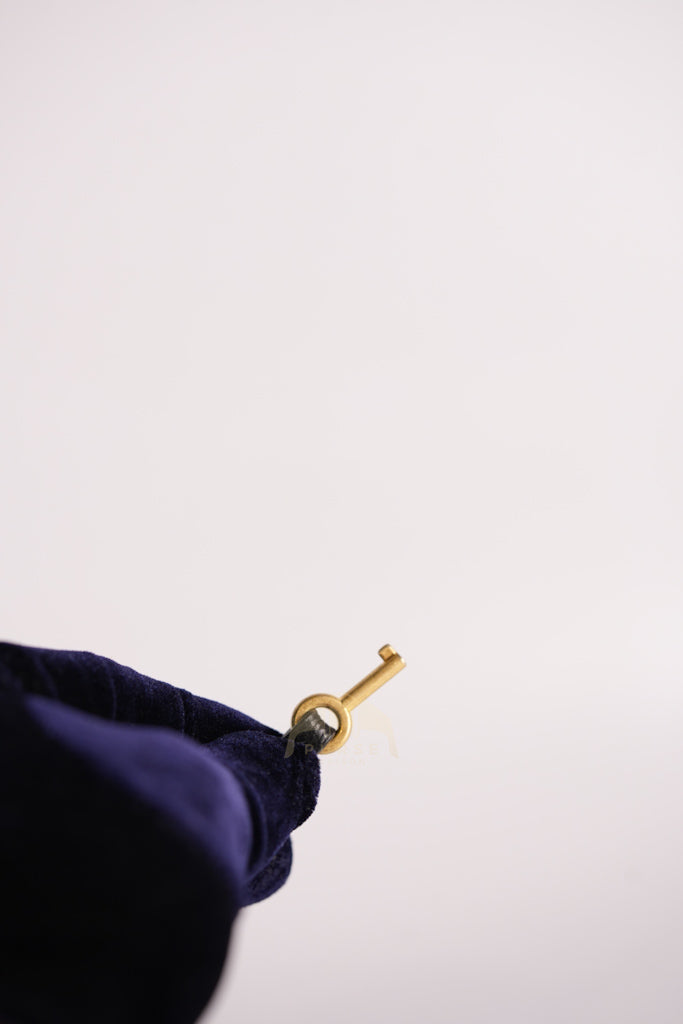 Filigree Vanity Small in Black Quilted Caviar and Aged Gold Hardware (Series 28) | Purse Maison Luxury Bags Shop