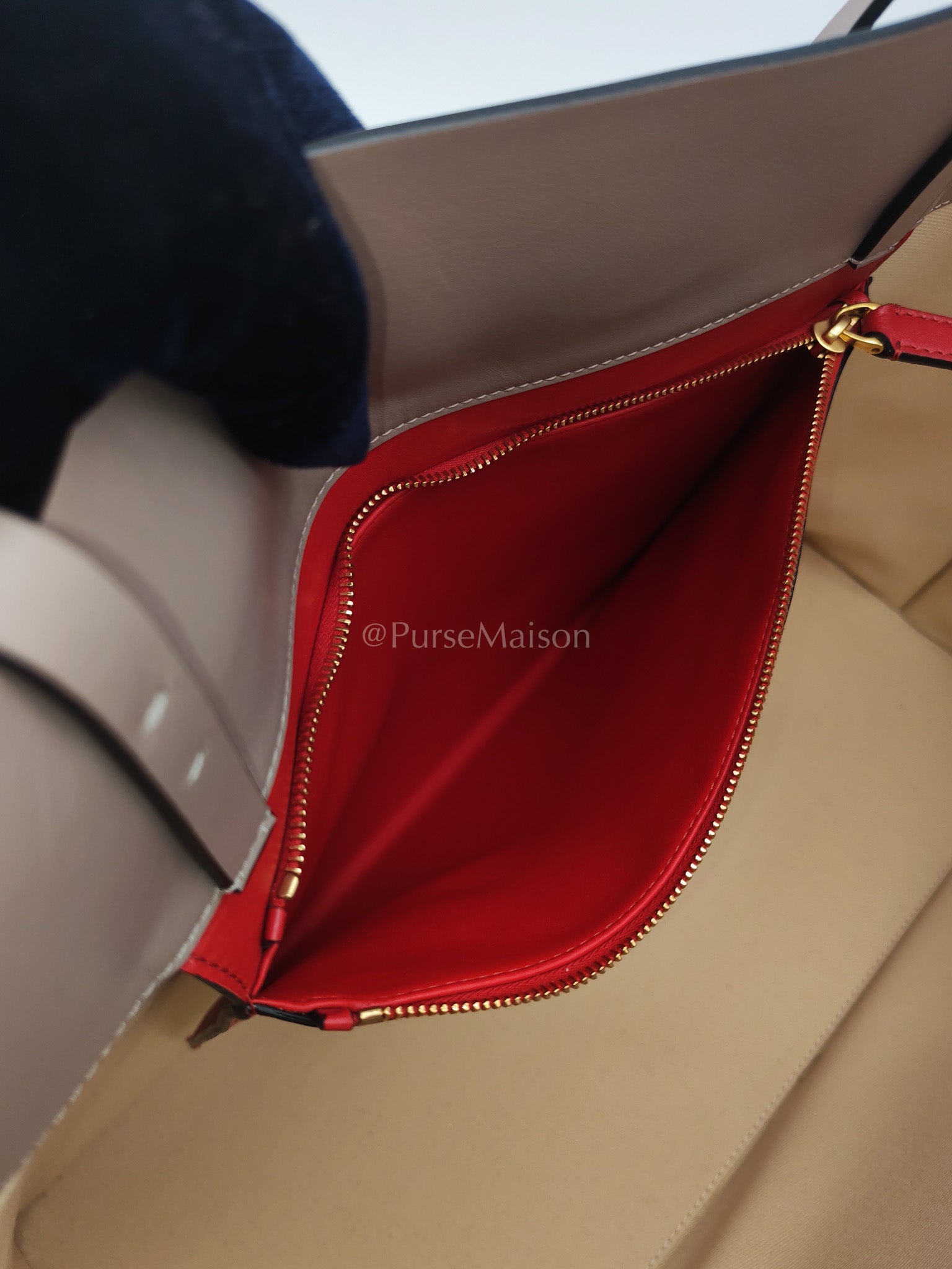 Fill Me in Rose Canelle Calfskin Leather Large Tote Bag Large | Purse Maison Luxury Bags Shop