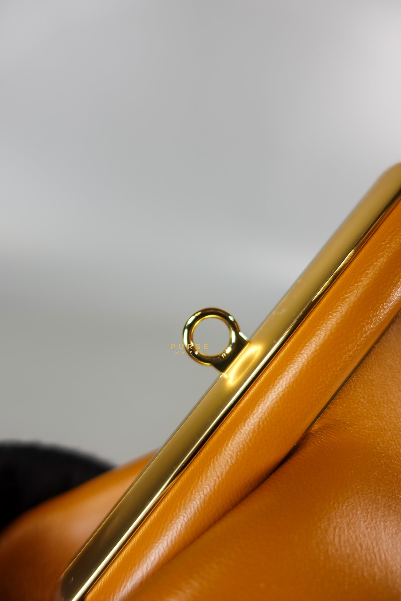 First Napa Leather Bag Camel Small | Purse Maison Luxury Bags Shop