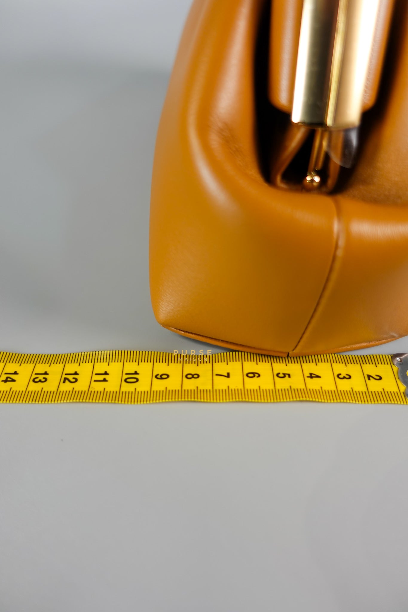 First Napa Leather Bag Camel Small | Purse Maison Luxury Bags Shop