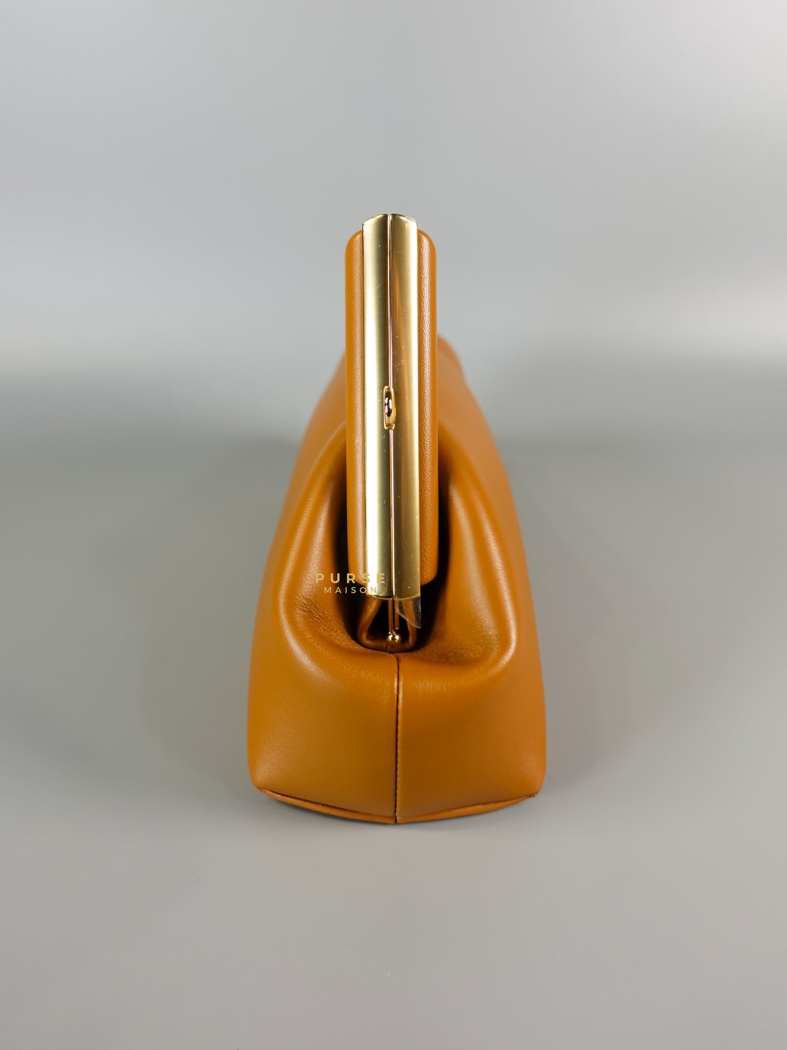 First Napa Leather Bag Camel Small | Purse Maison Luxury Bags Shop