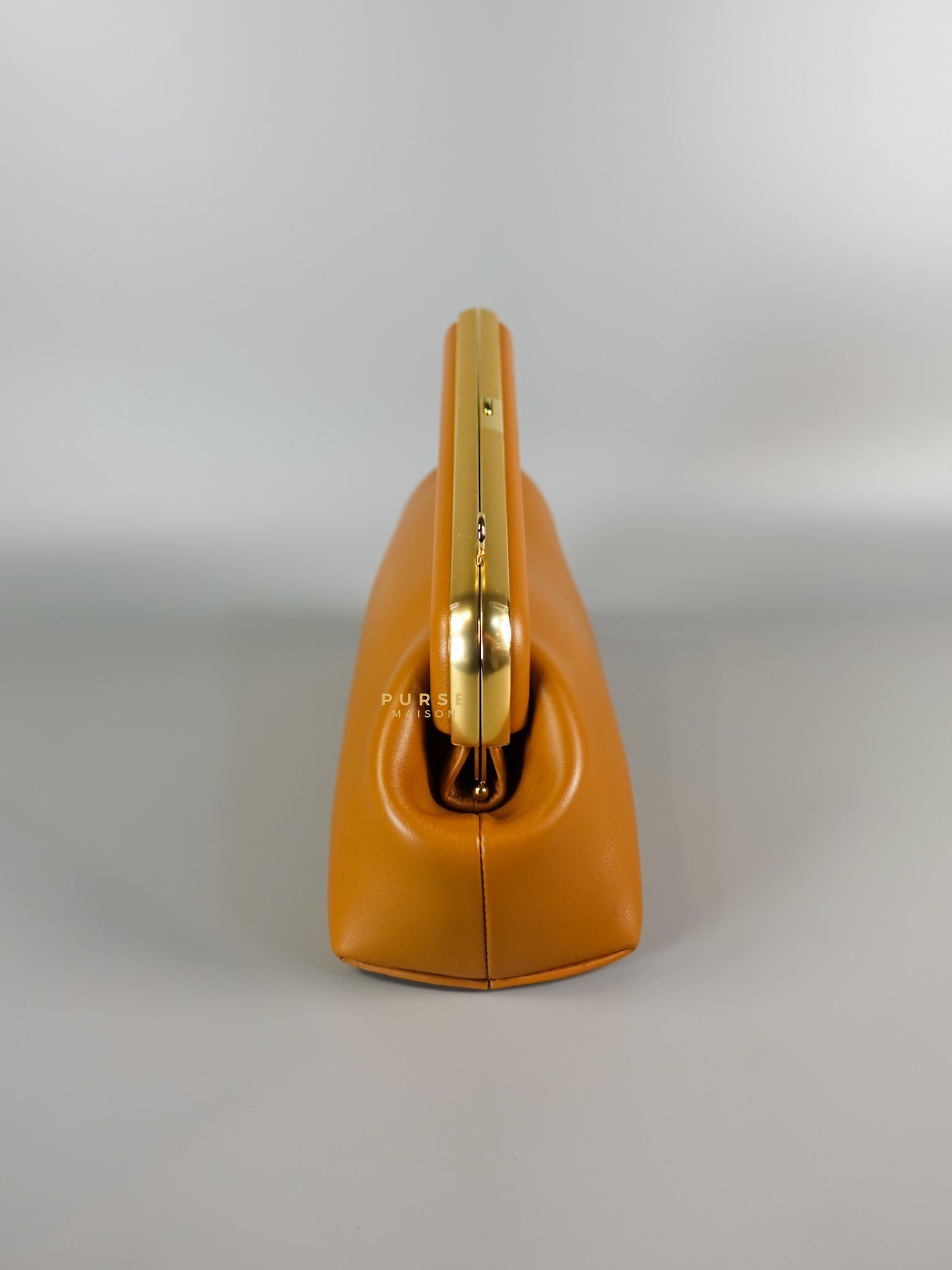 First Napa Leather Bag Camel Small | Purse Maison Luxury Bags Shop