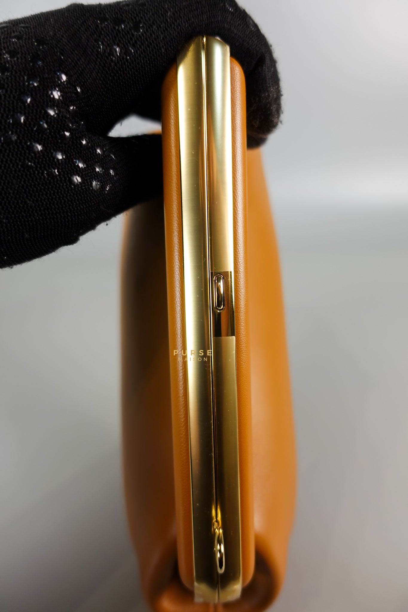 First Napa Leather Bag Camel Small | Purse Maison Luxury Bags Shop