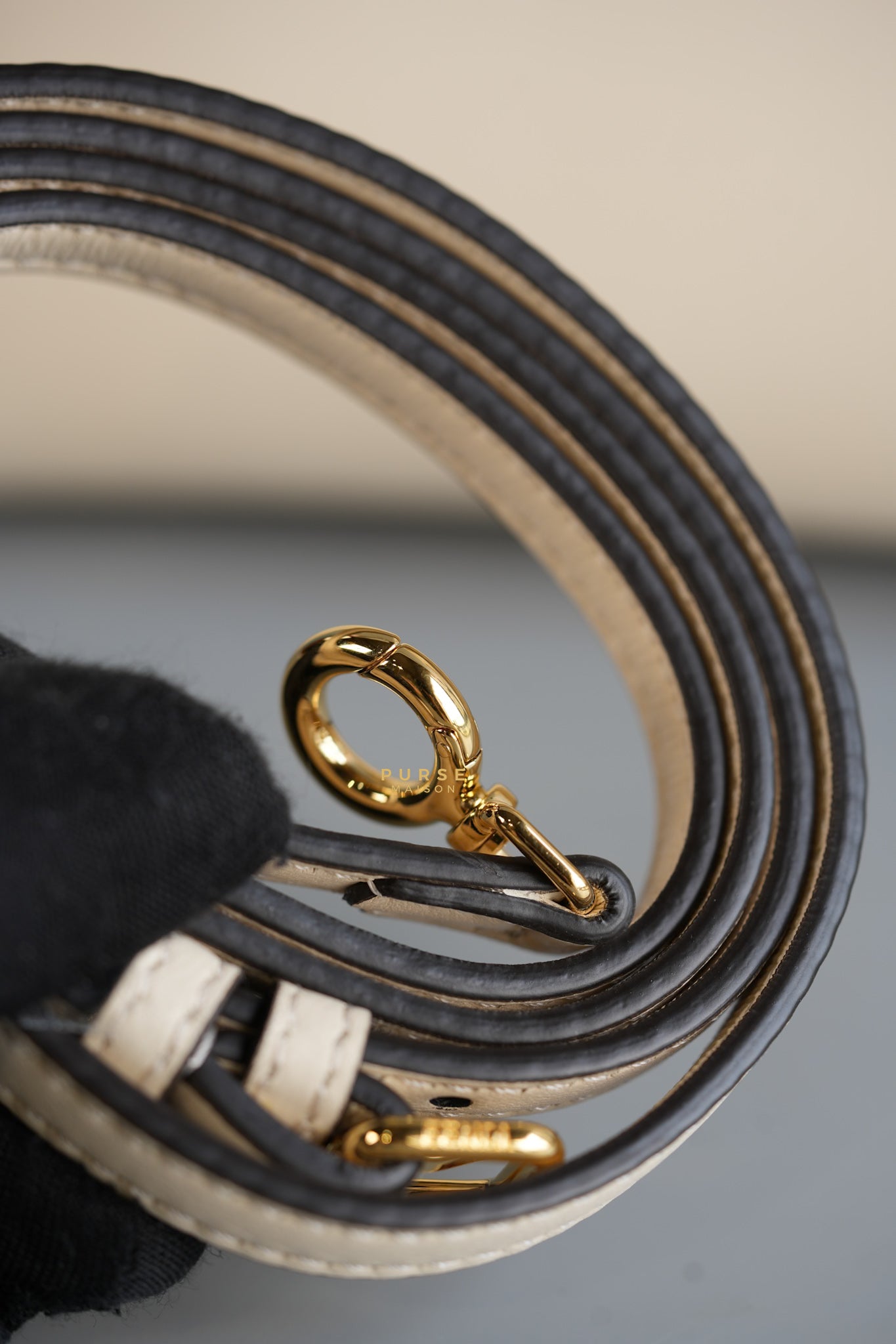 First Napa Leather Bag off-white Small | Purse Maison Luxury Bags Shop